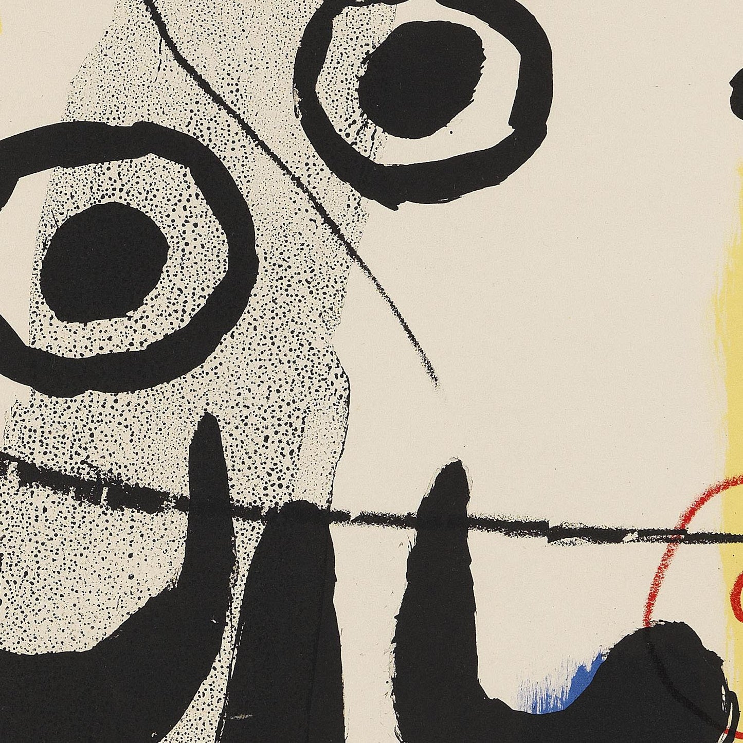 detail of the fine art reproduction from the centre
