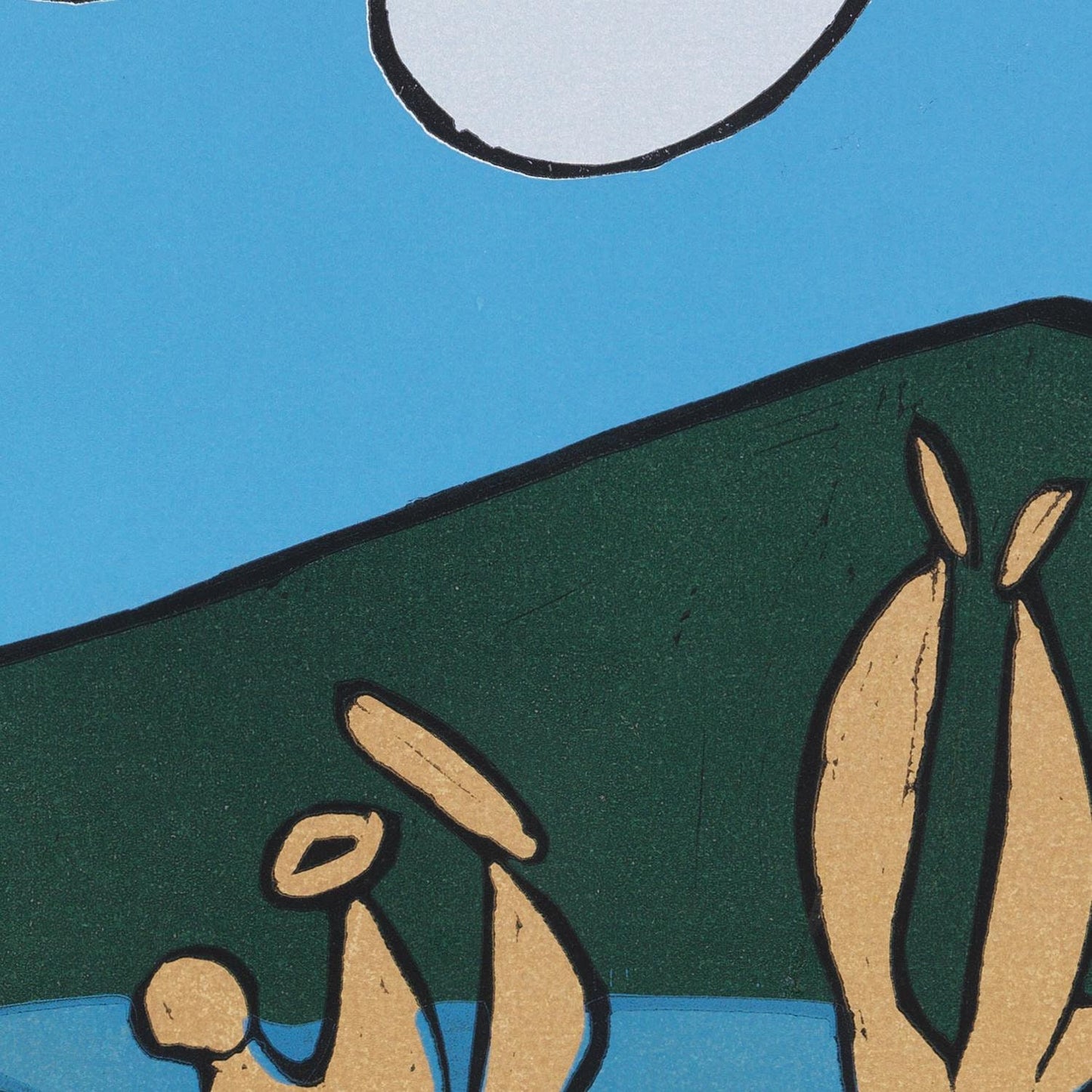 detail of the fine art reproduction from the centre