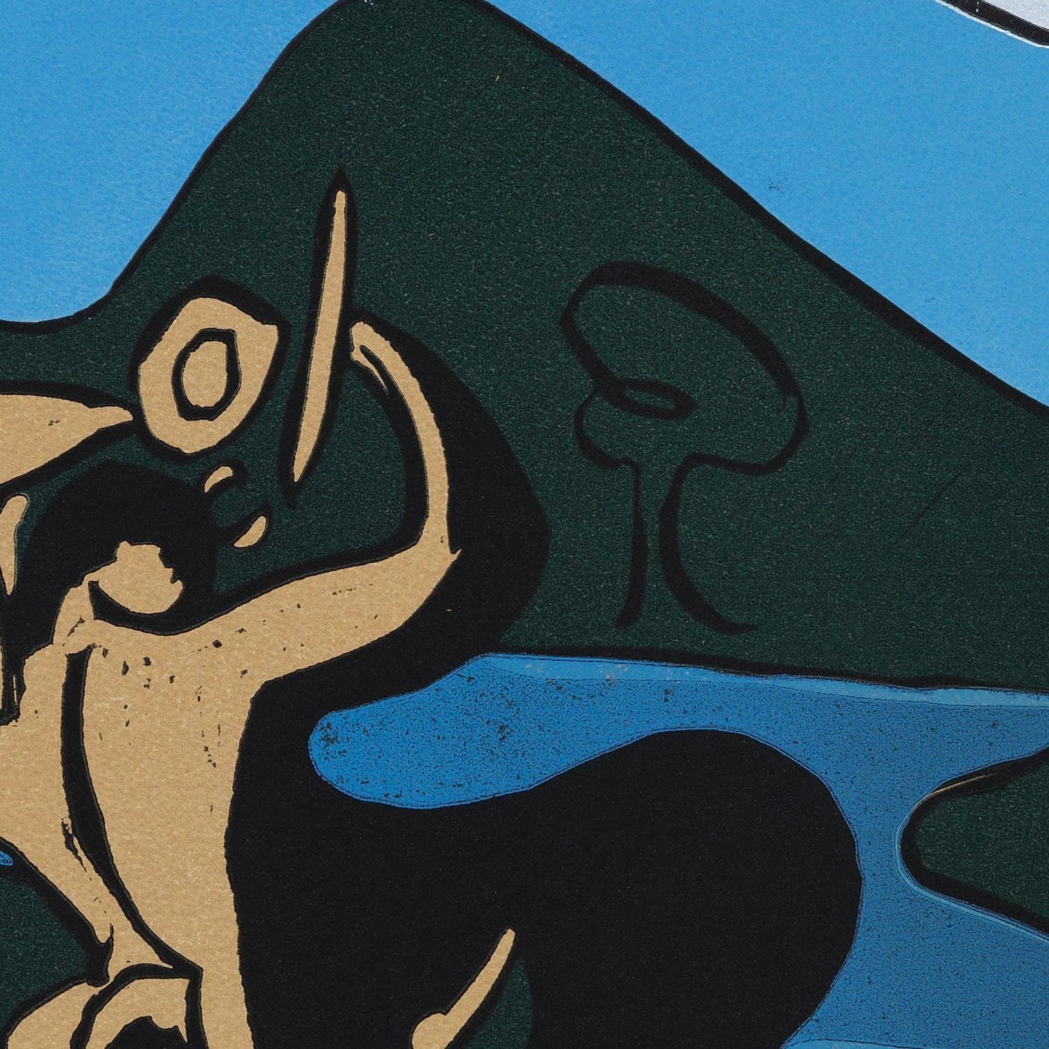detail of the fine art reproduction from the centre