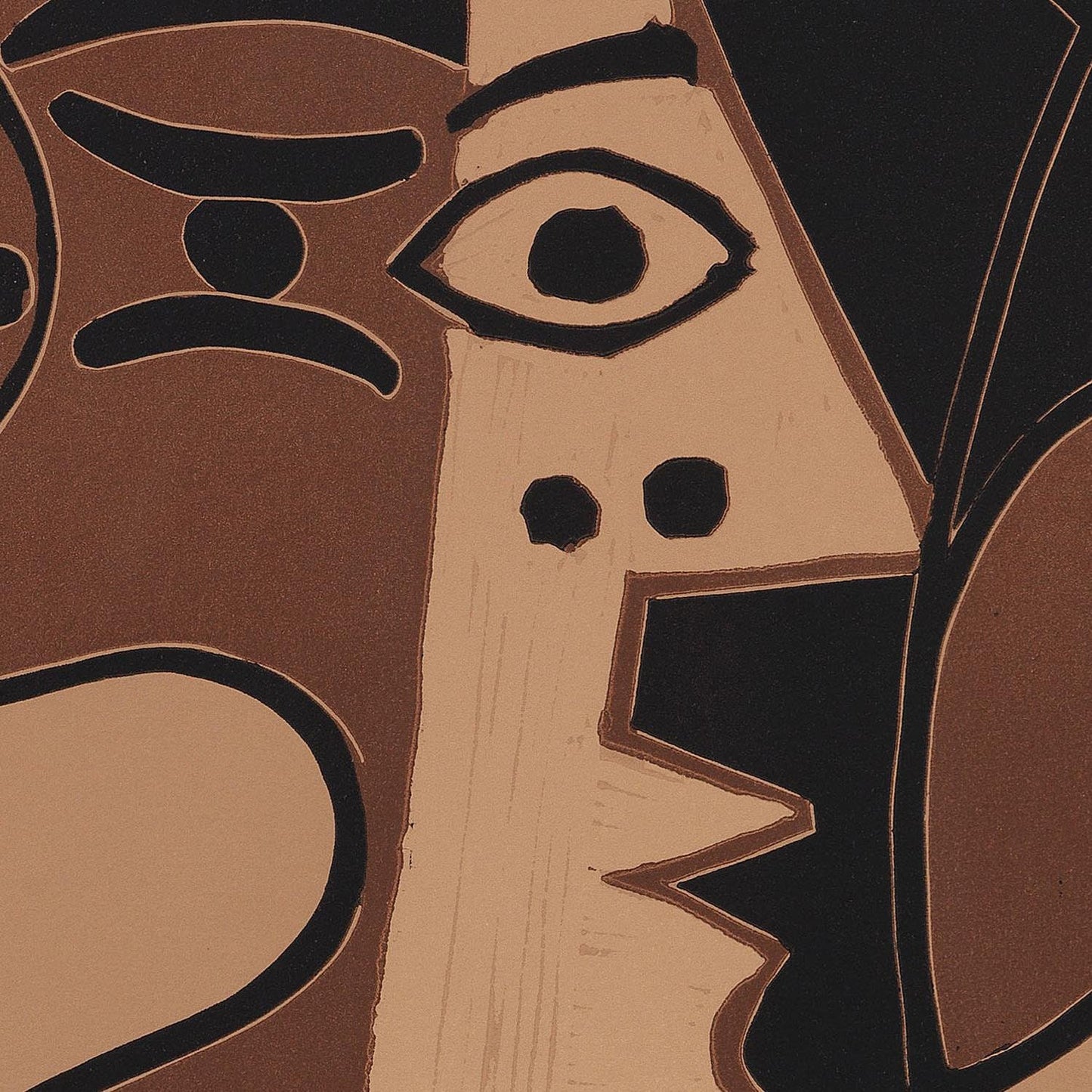 detail of the fine art reproduction from the centre
