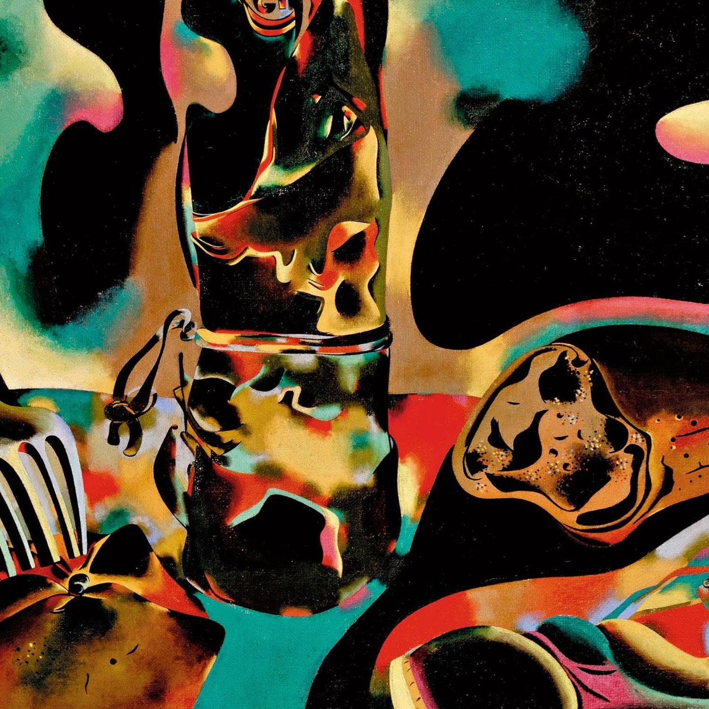 detail of the fine art reproduction from the centre