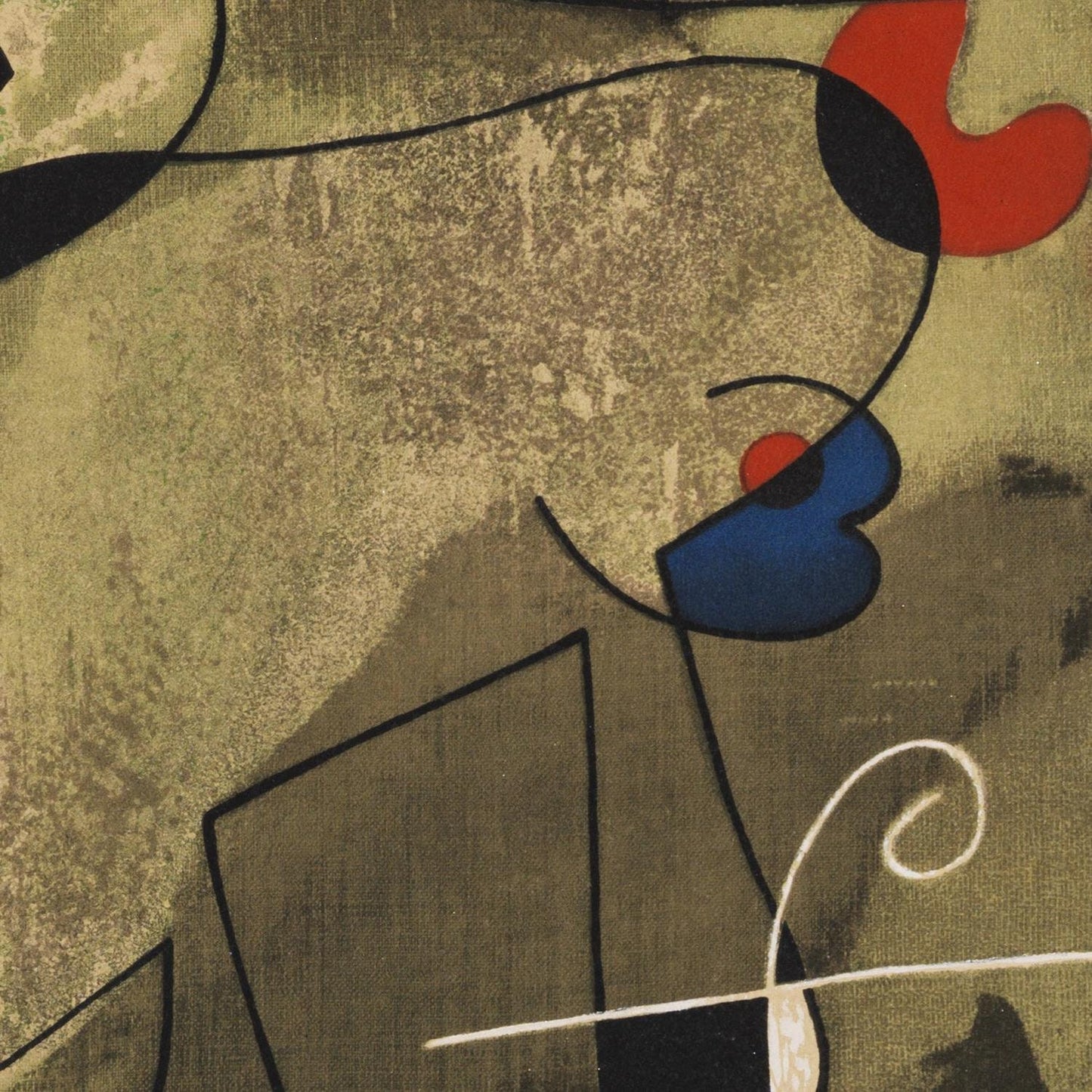 detail of the fine art reproduction from the centre