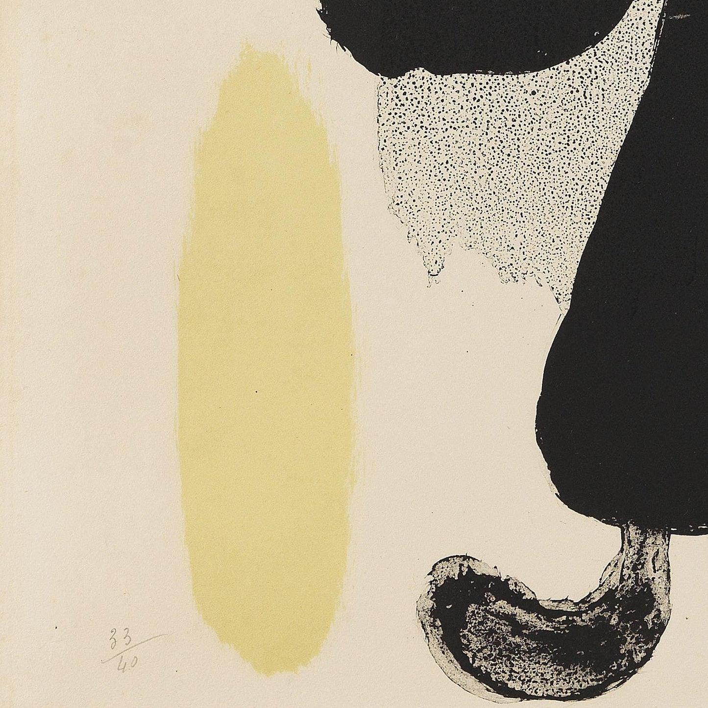 detail of the fine art reproduction from the bottom left corner
