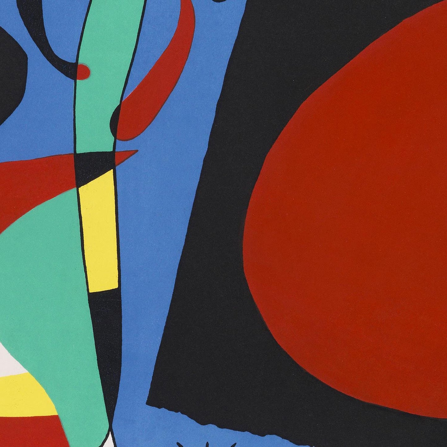 detail of the fine art reproduction from the centre