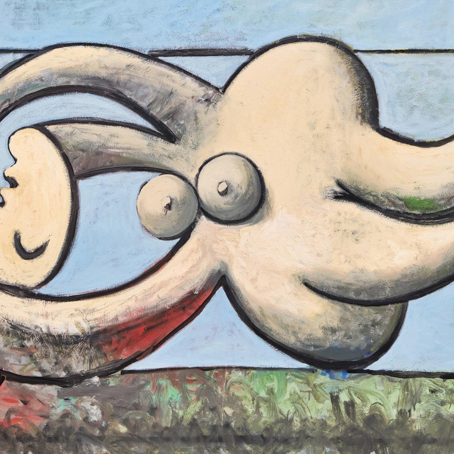 detail of the fine art reproduction from the centre