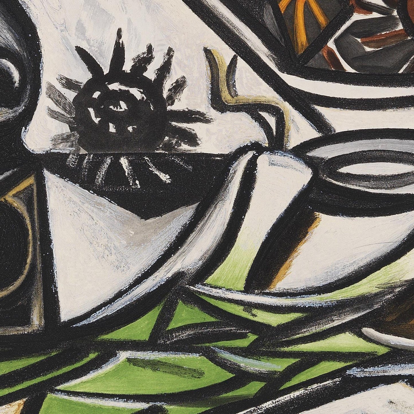 detail of the fine art reproduction from the centre