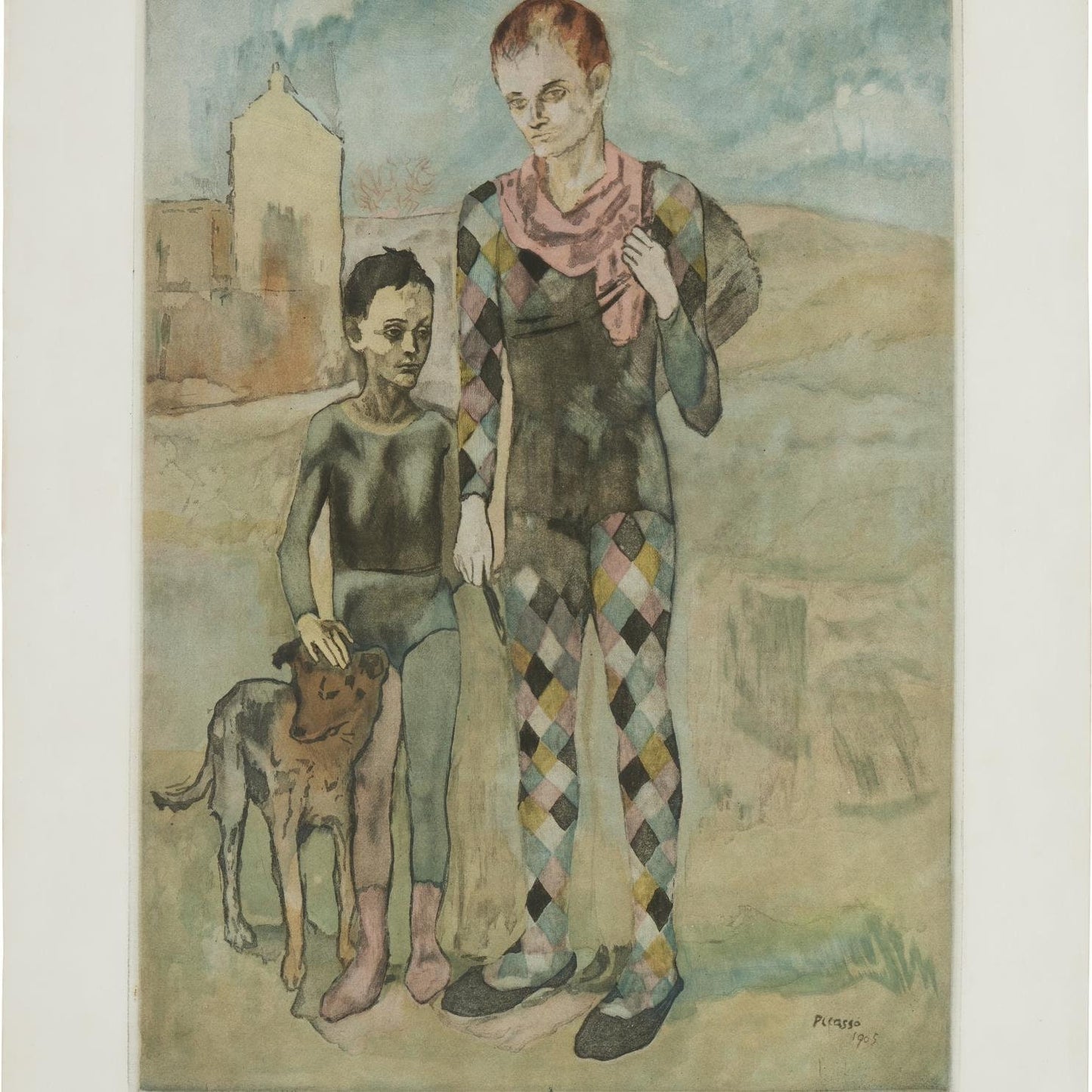 detail of the fine art reproduction from the centre