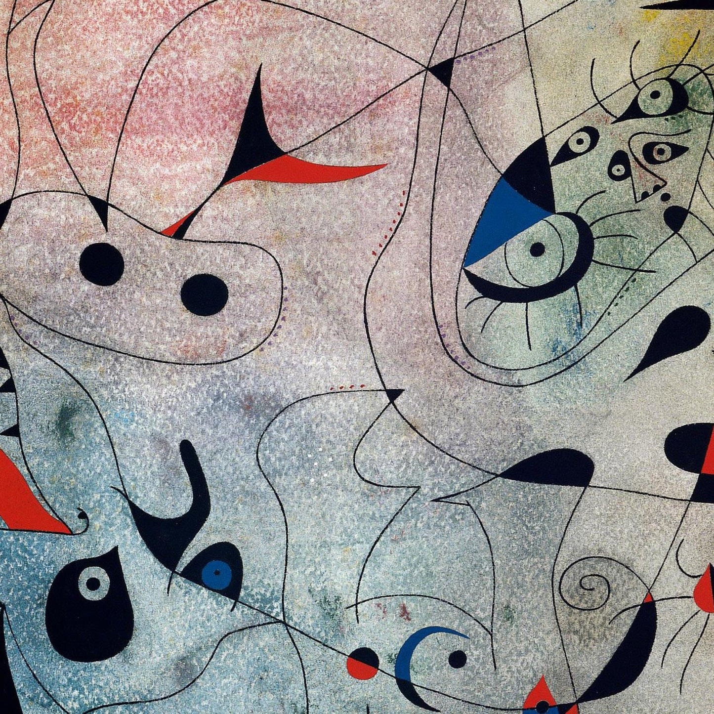 detail of the fine art reproduction from the centre