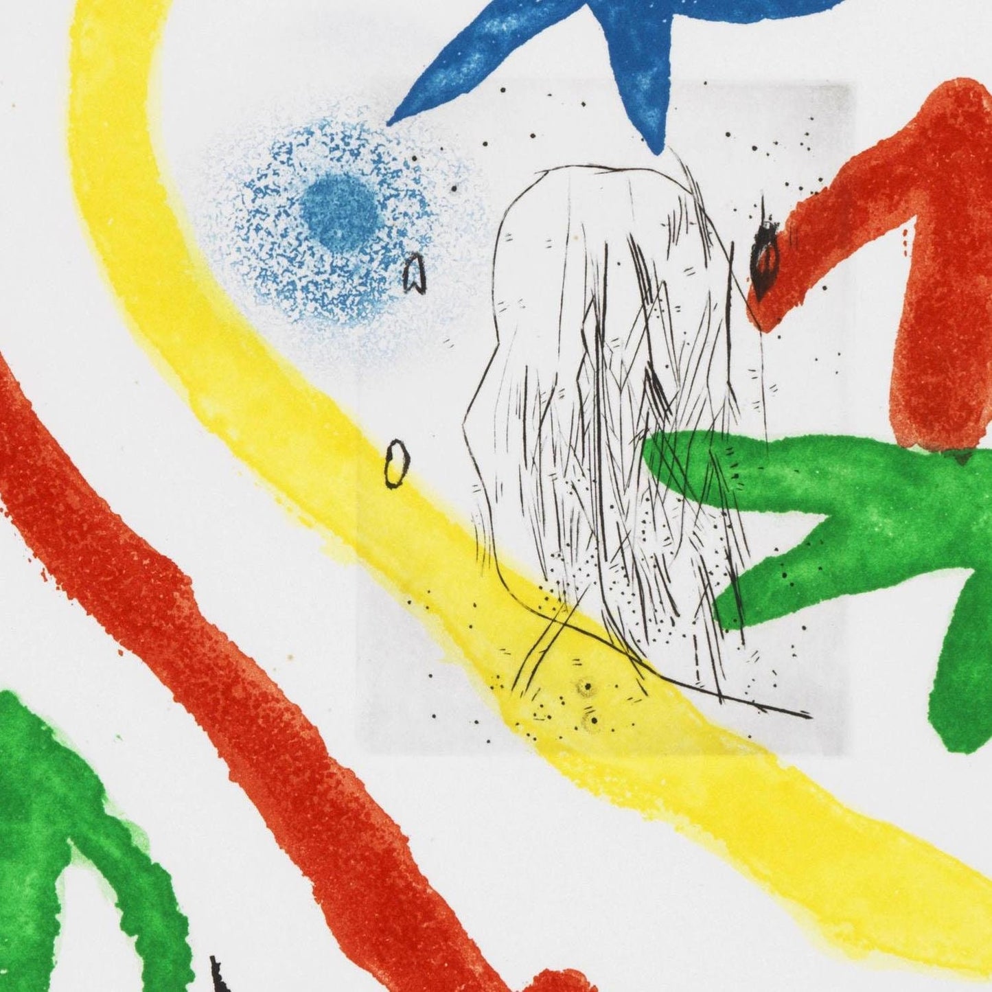 detail of the fine art reproduction from the centre