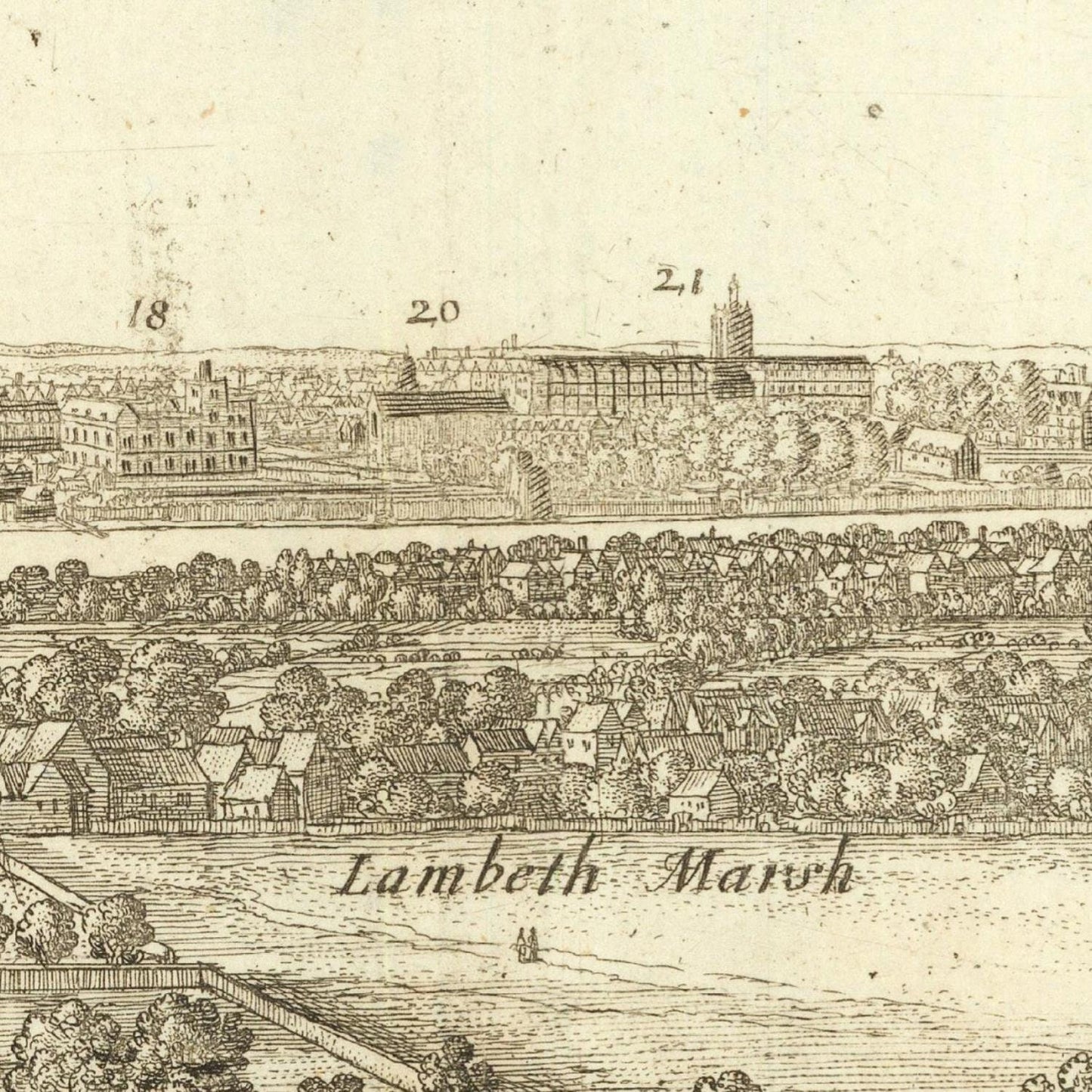 detail of the map from the centre