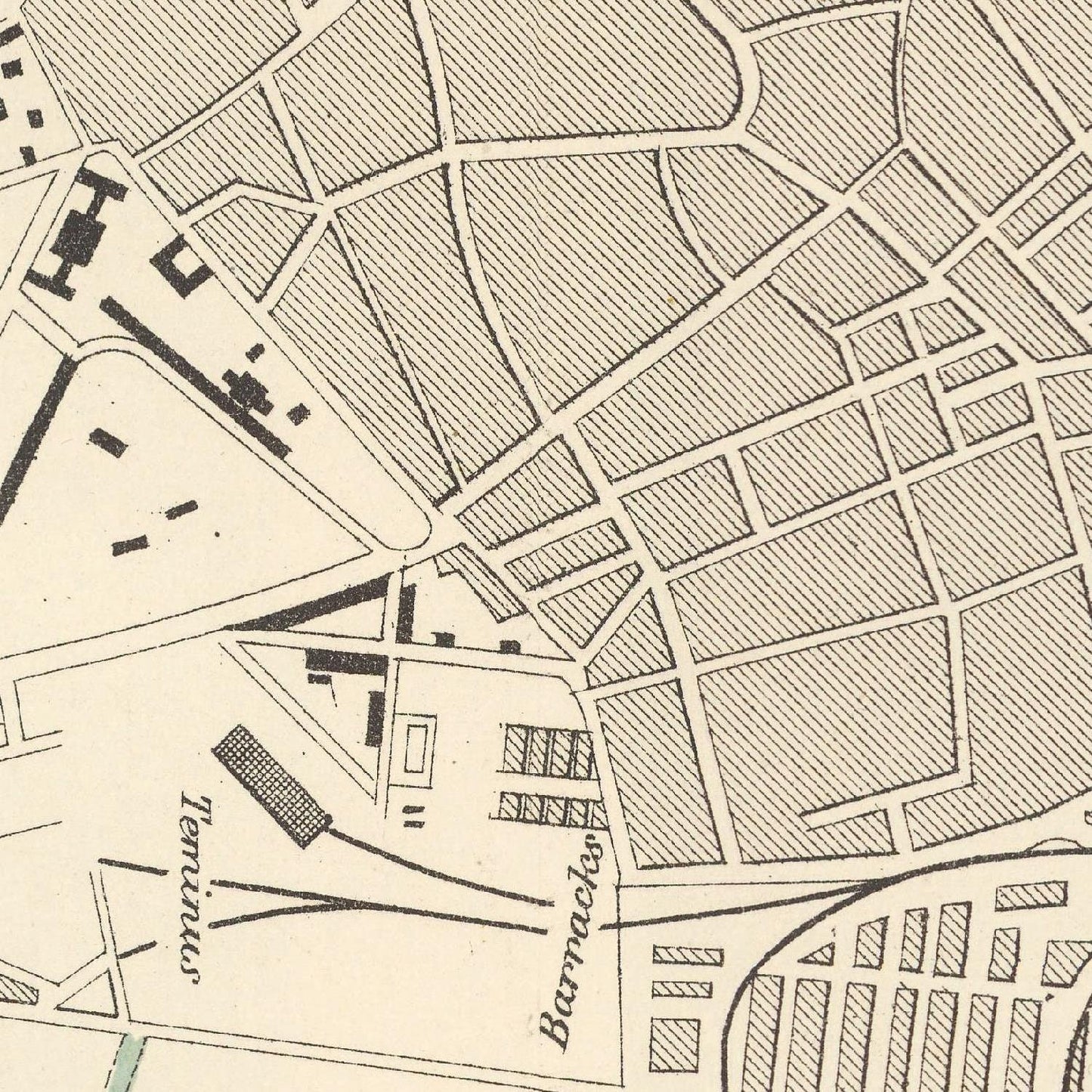 detail of the map from the centre