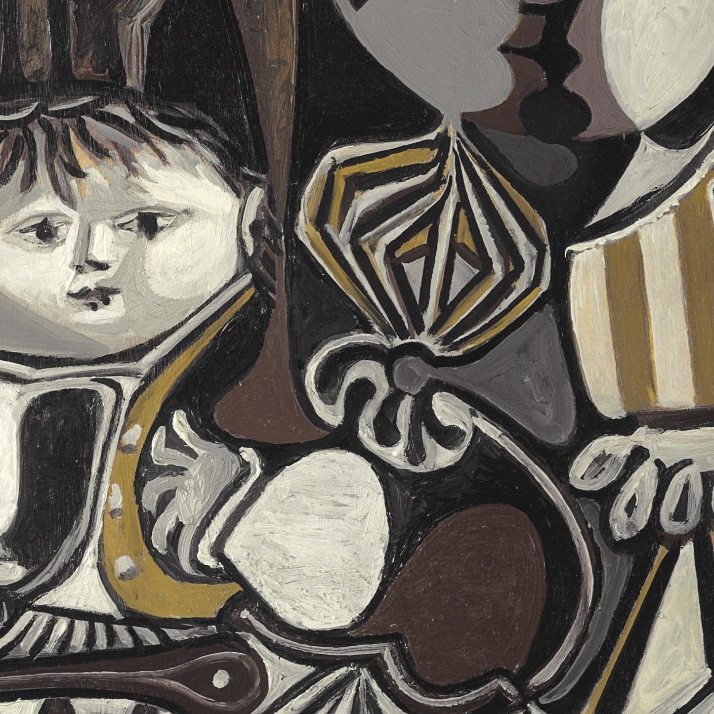 detail of the fine art reproduction from the centre