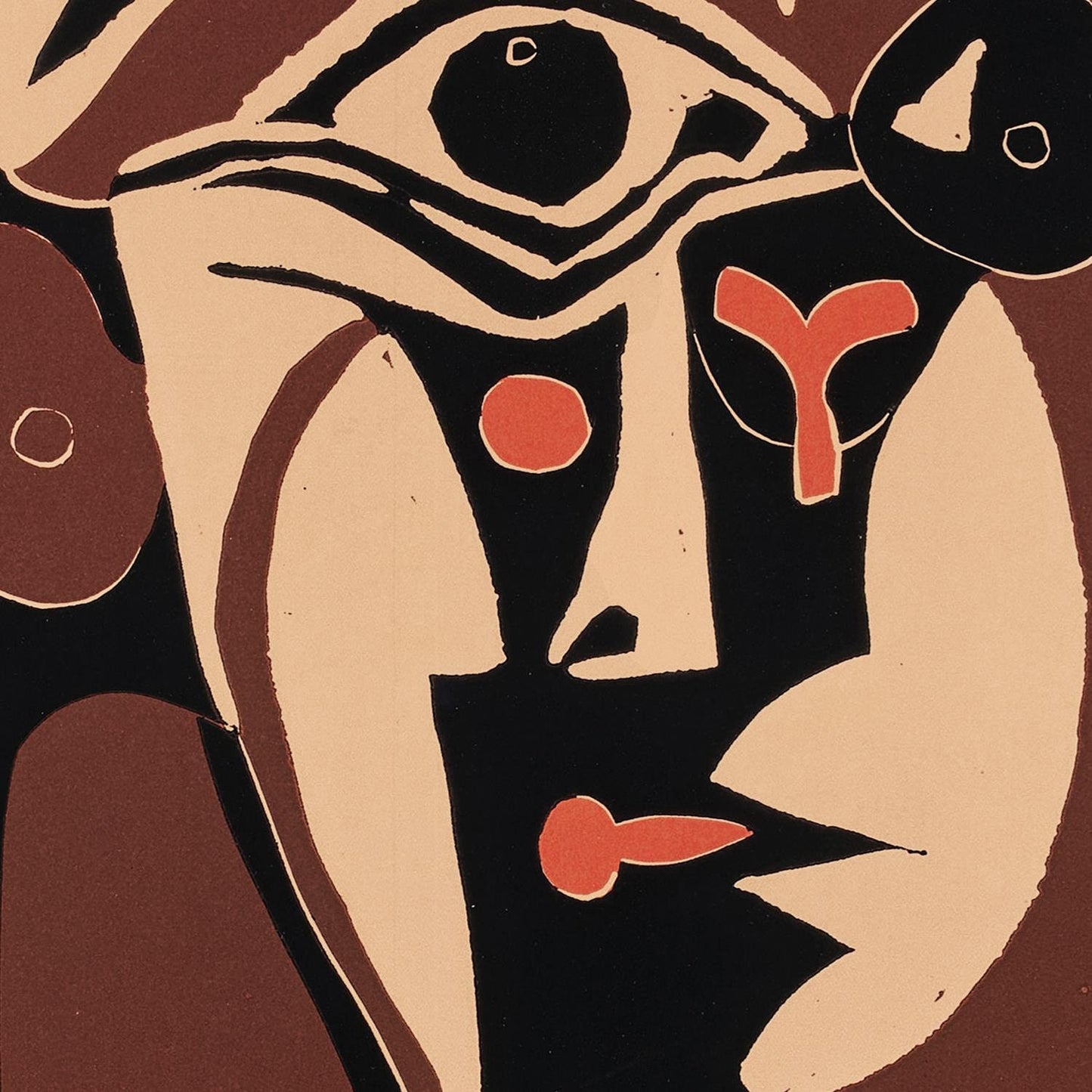 detail of the fine art reproduction from the centre