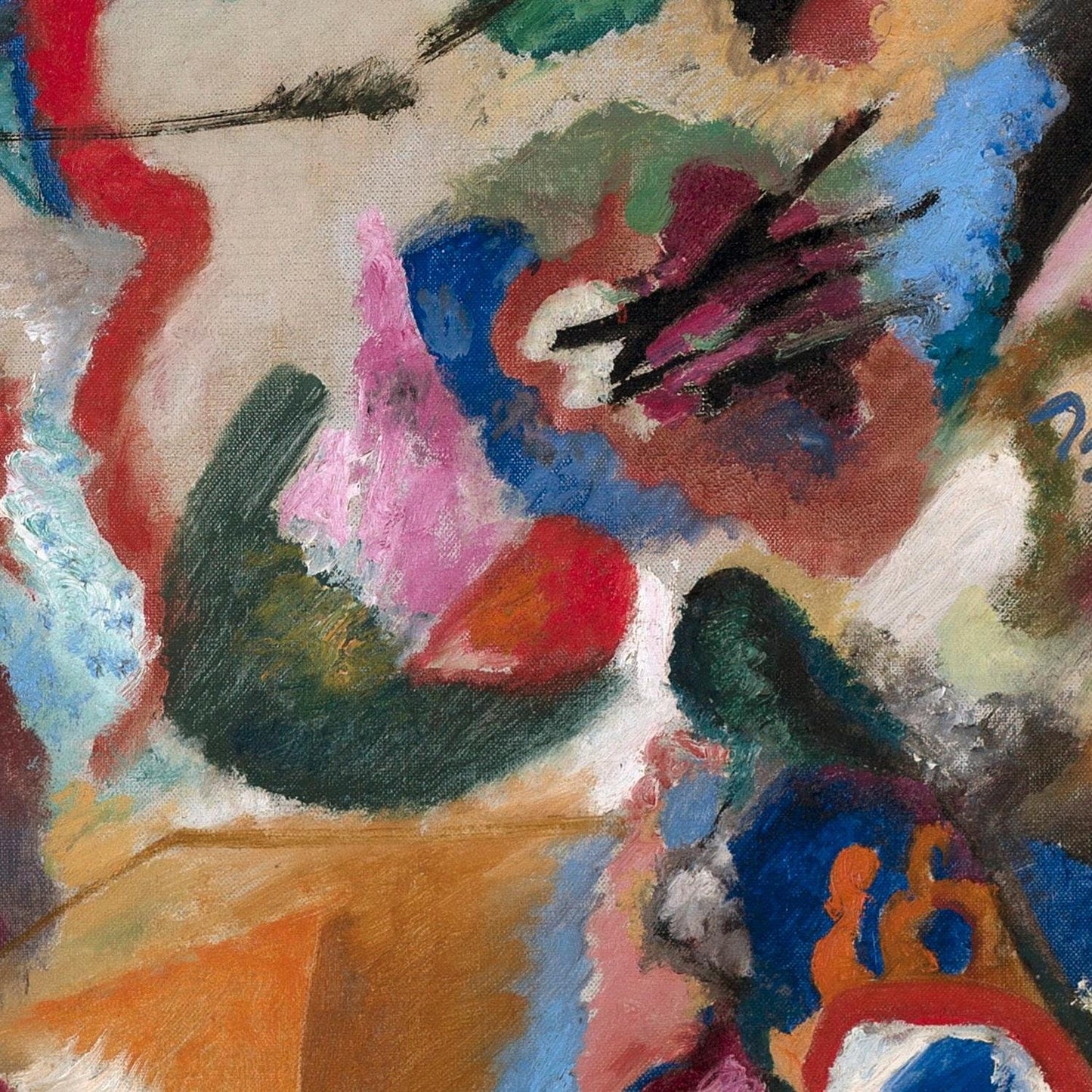 detail of the fine art reproduction from the centre