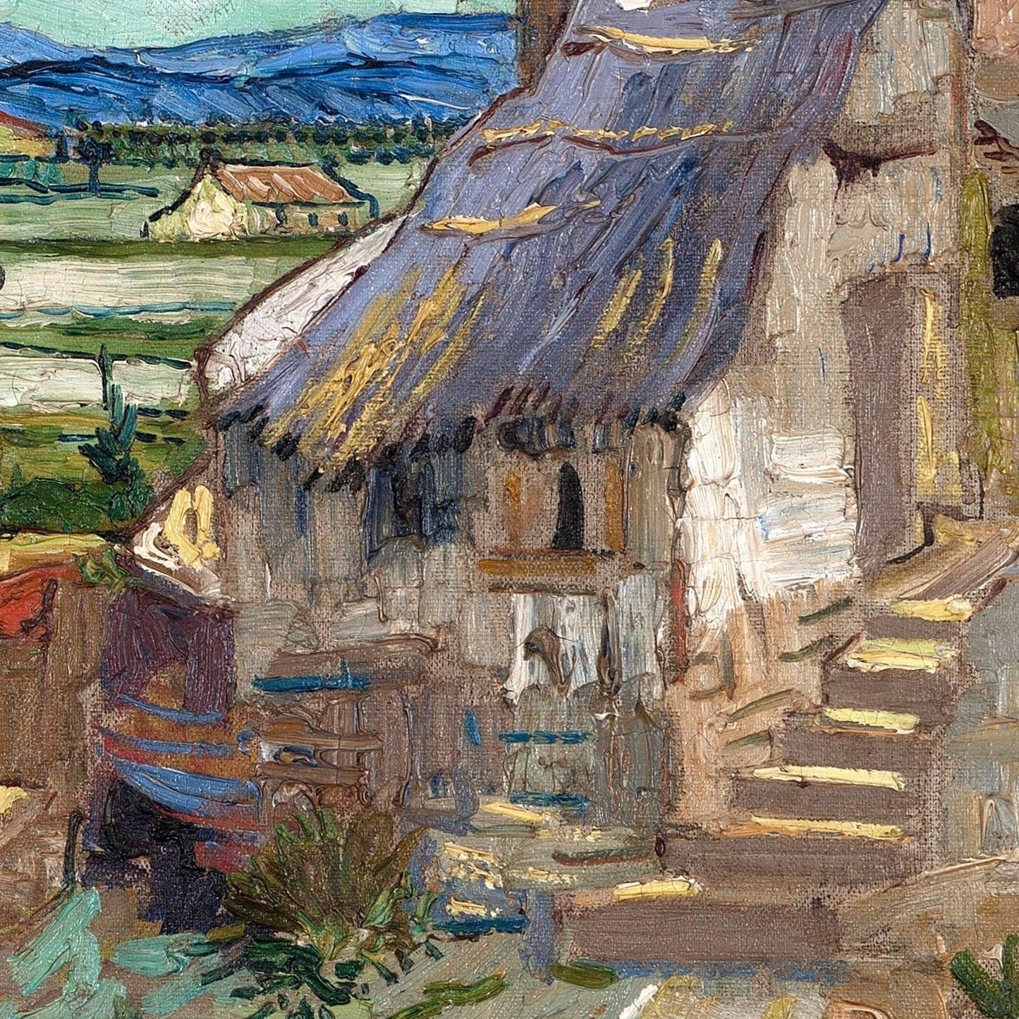 detail of the fine art reproduction from the centre
