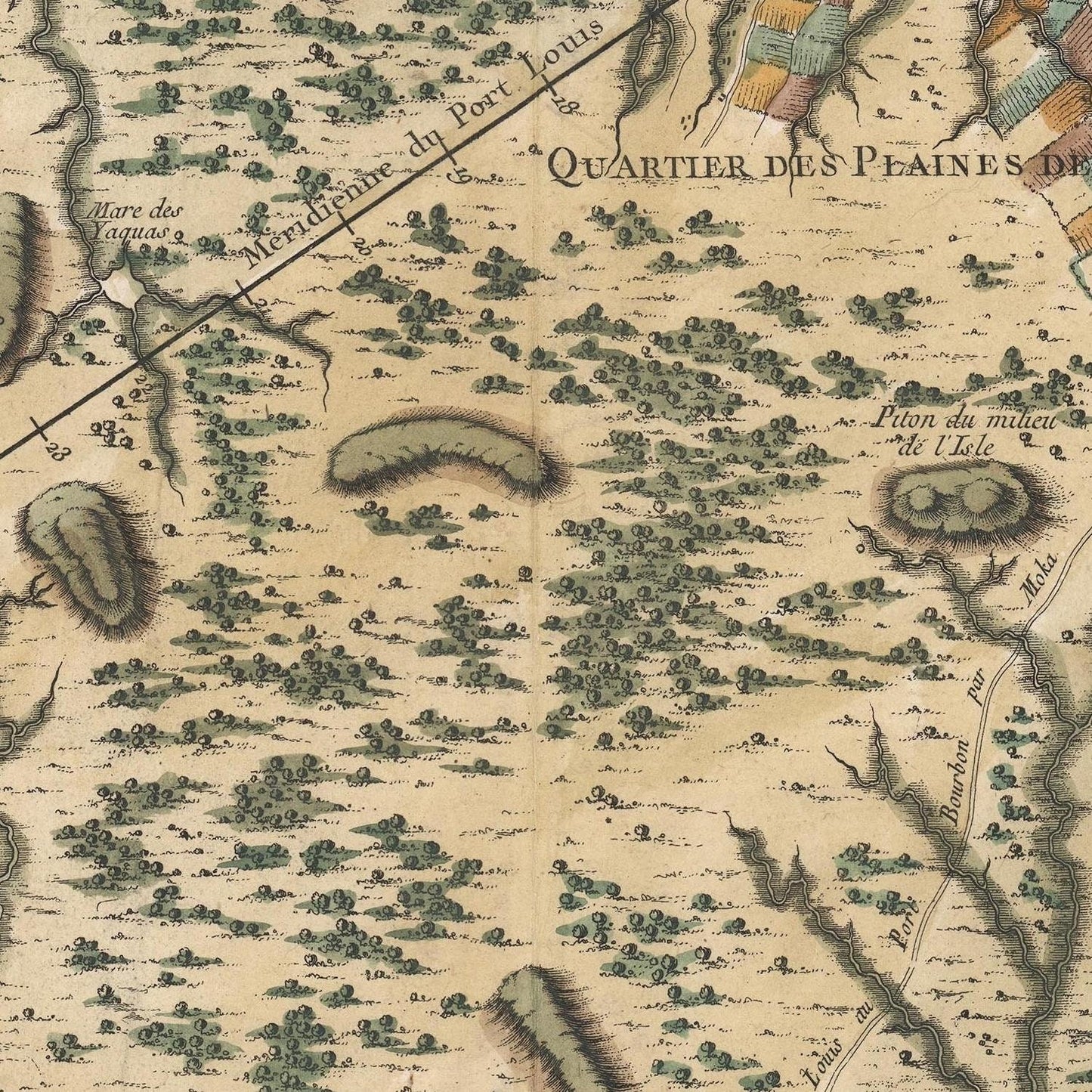 detail of the map from the centre