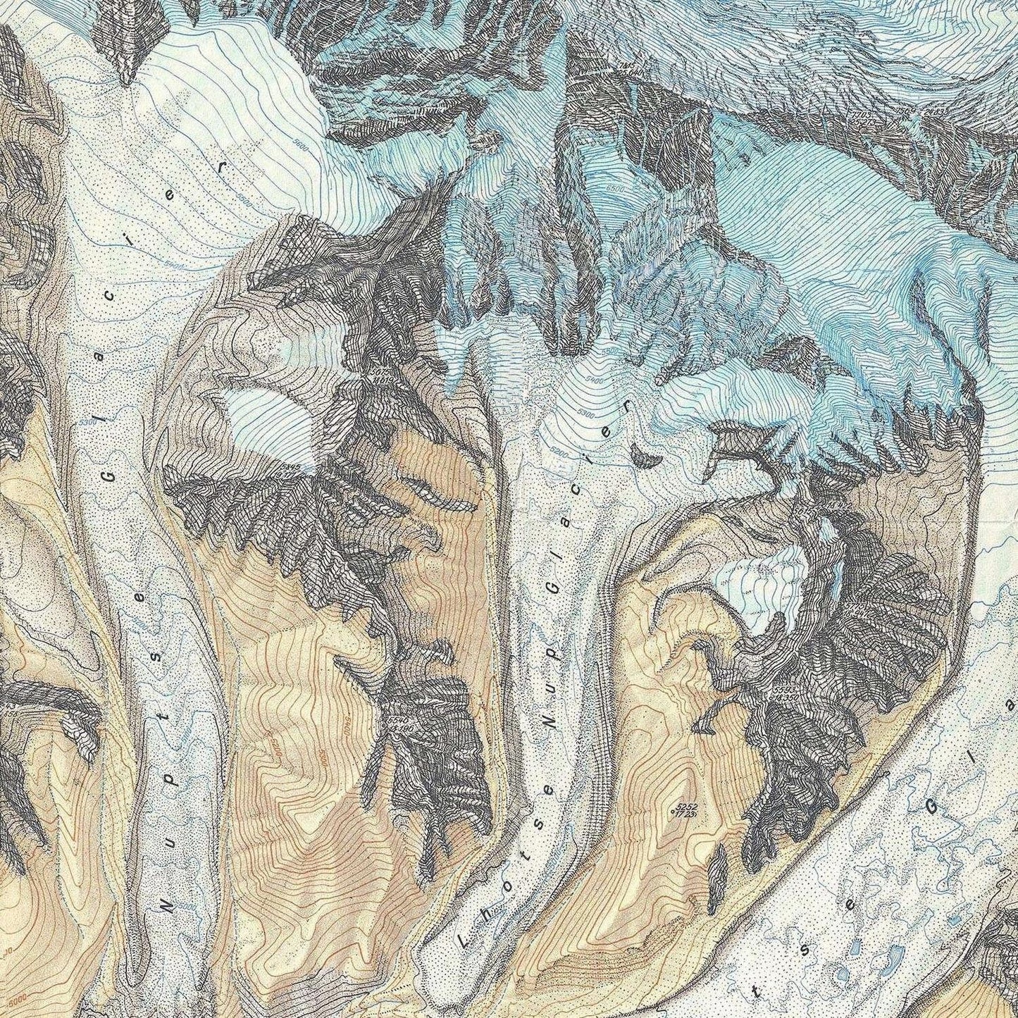 detail of the map from the centre