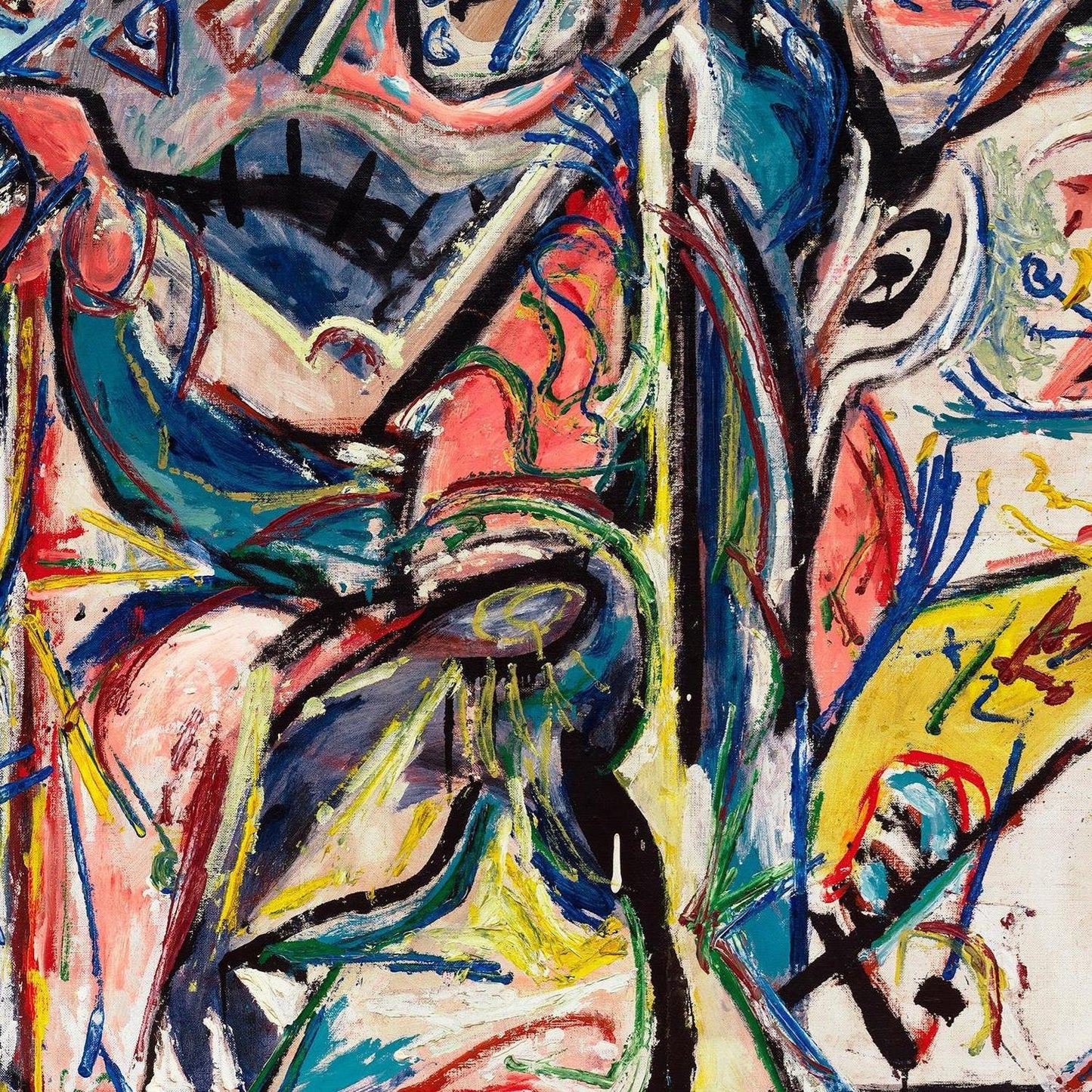 detail of the fine art reproduction from the centre