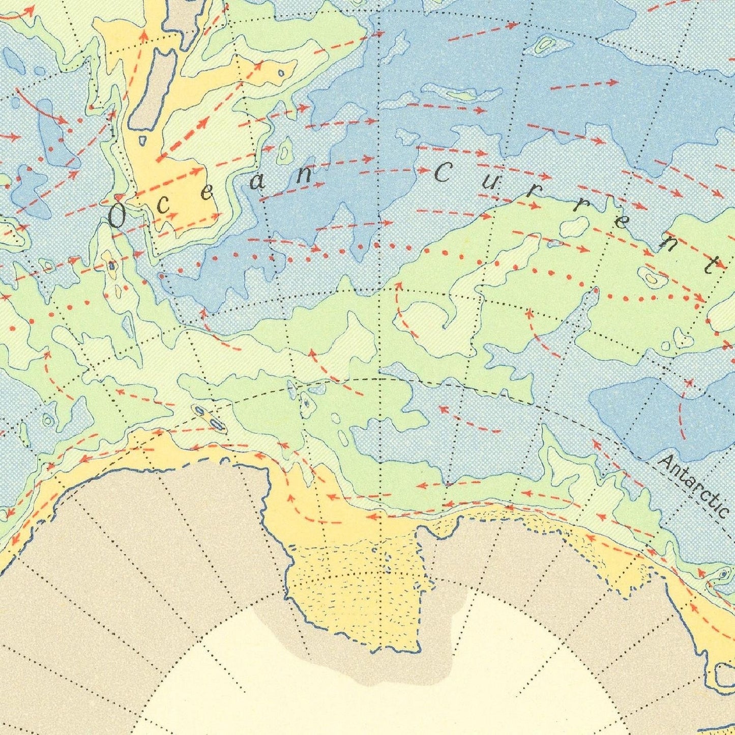 detail of the map from the centre