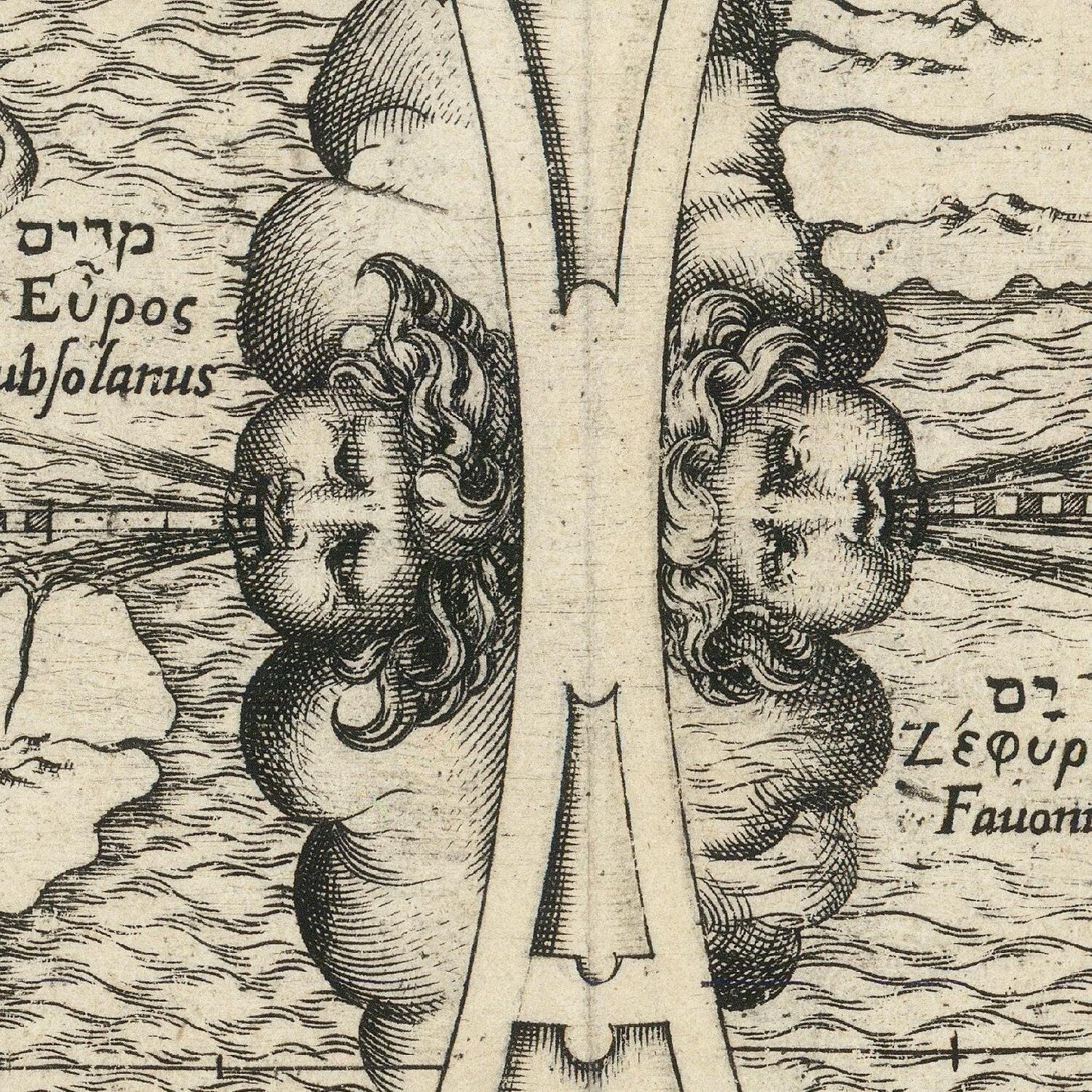 detail of the map from the centre
