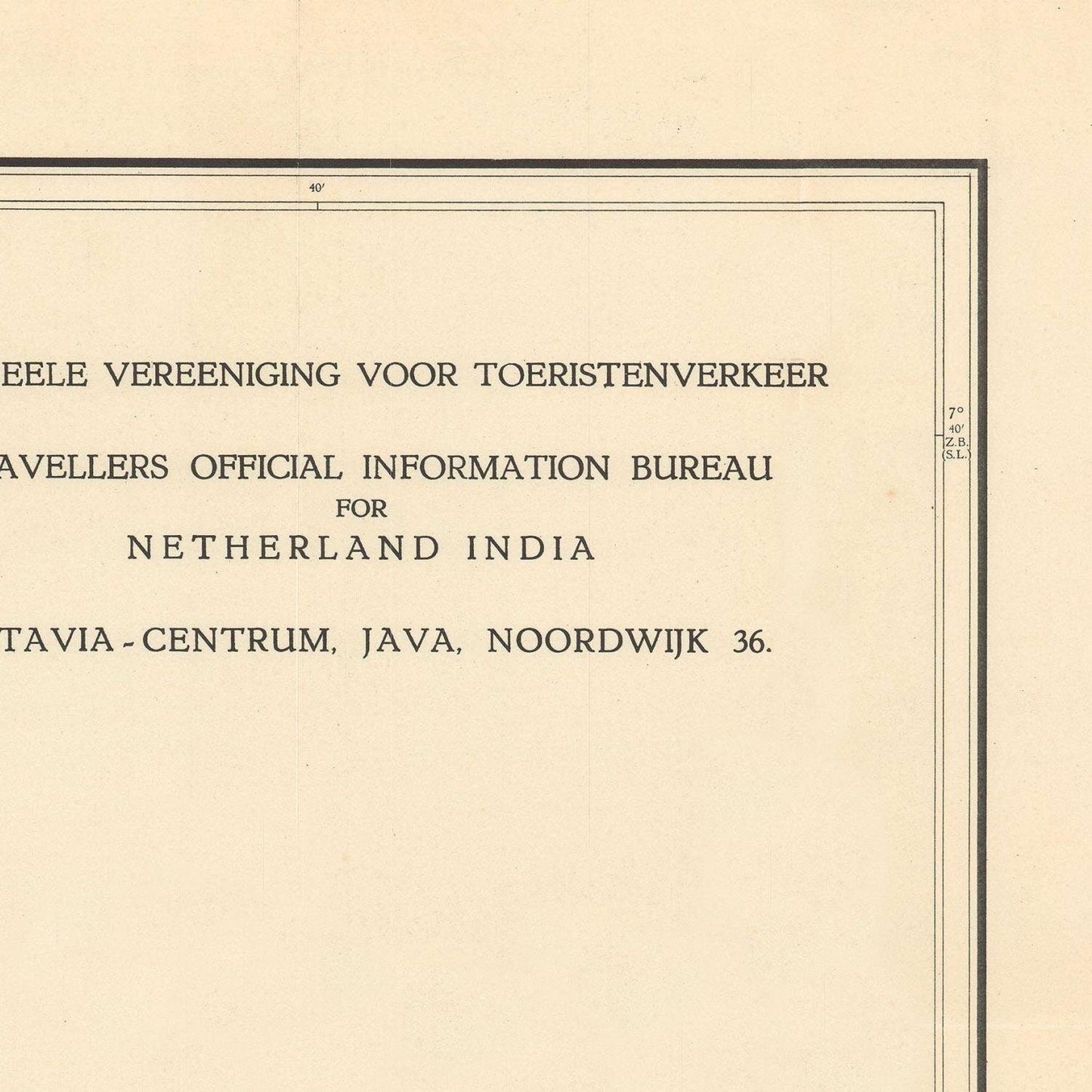 detail of the map from the top right corner