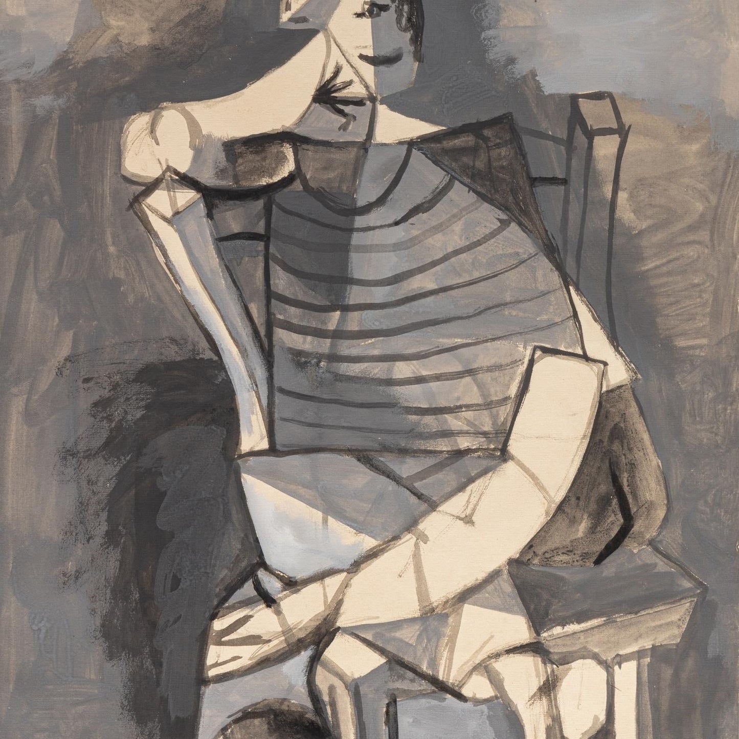 detail of the fine art reproduction from the centre