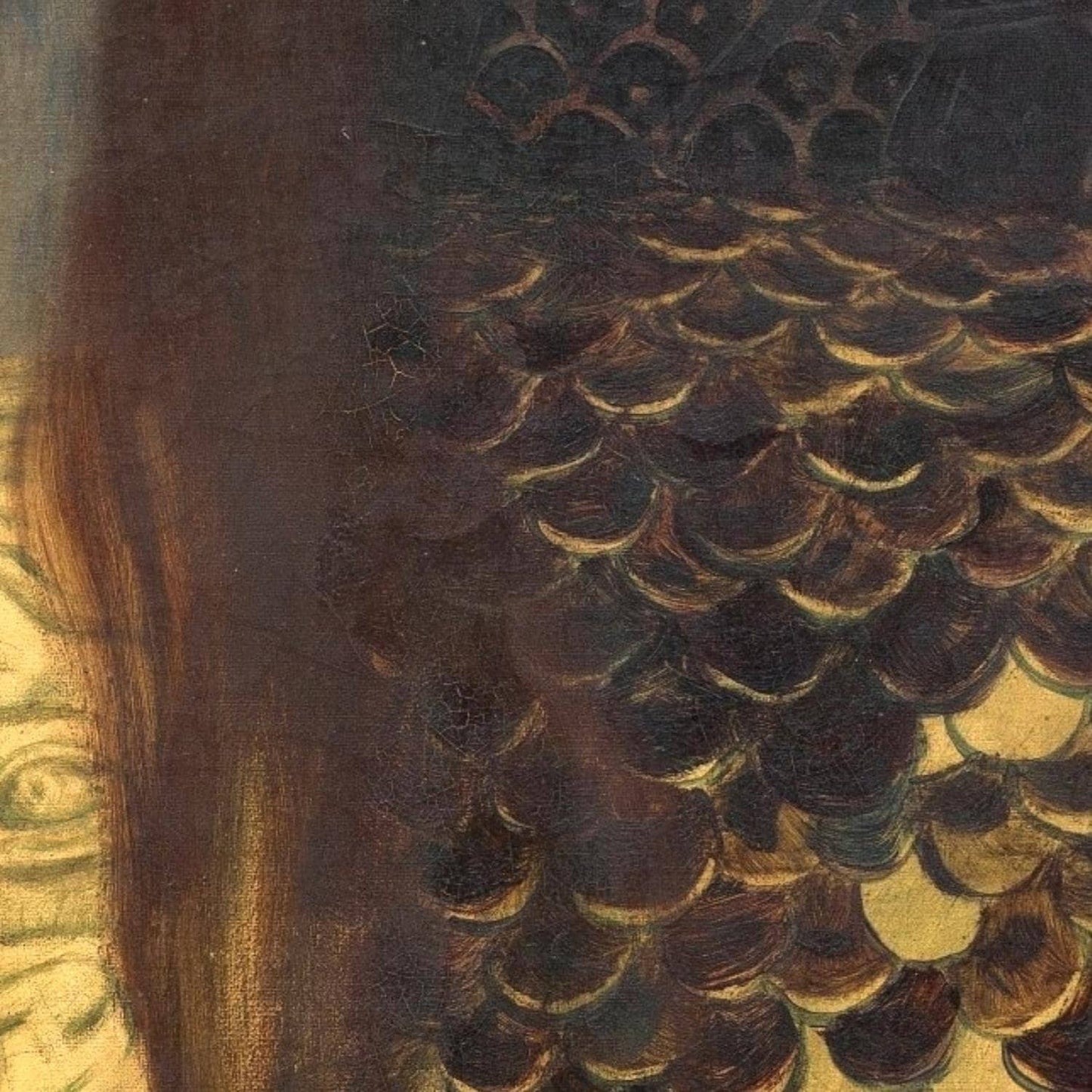 detail of the fine art reproduction from the centre