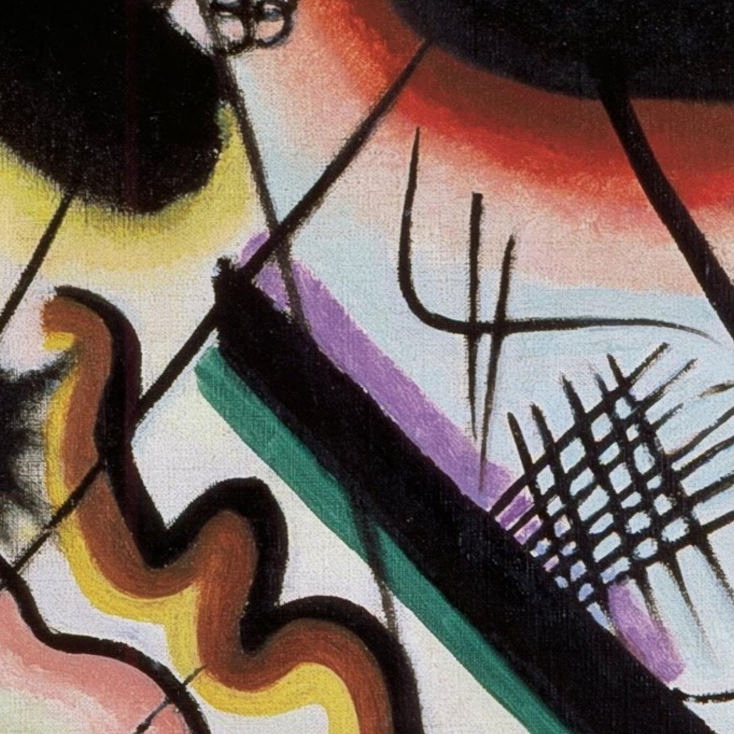 detail of the fine art reproduction from the centre