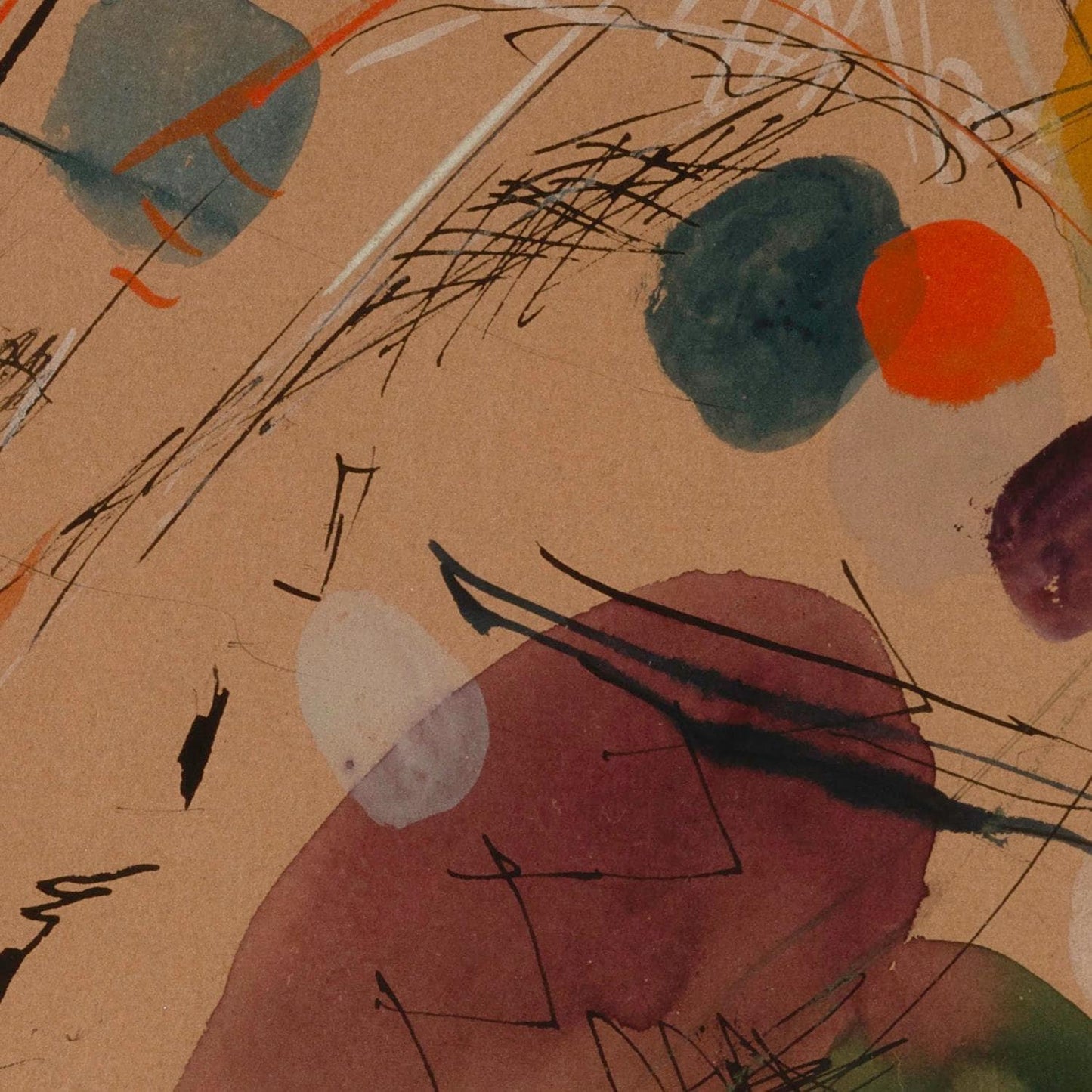 detail of the fine art reproduction from the centre