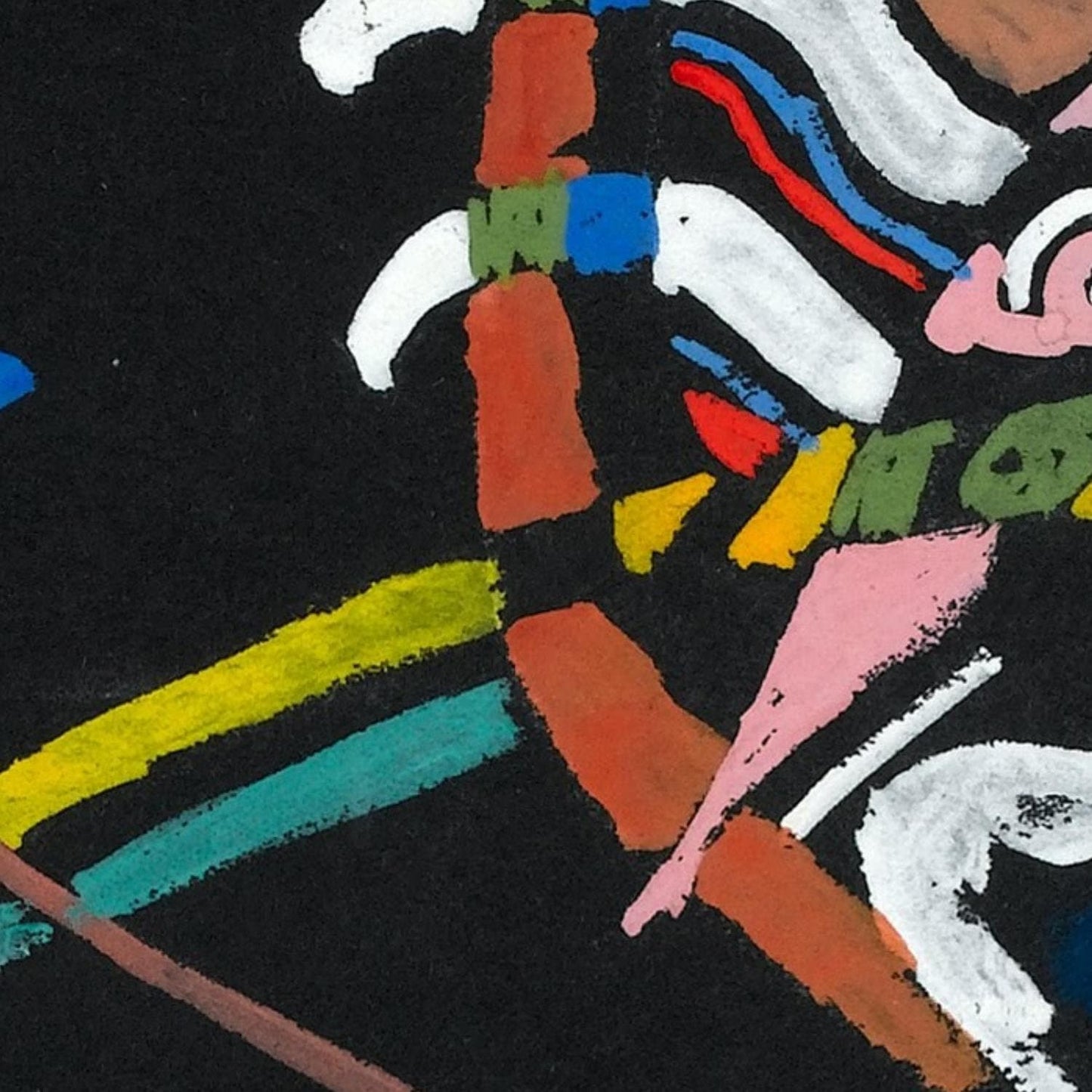 detail of the fine art reproduction from the centre
