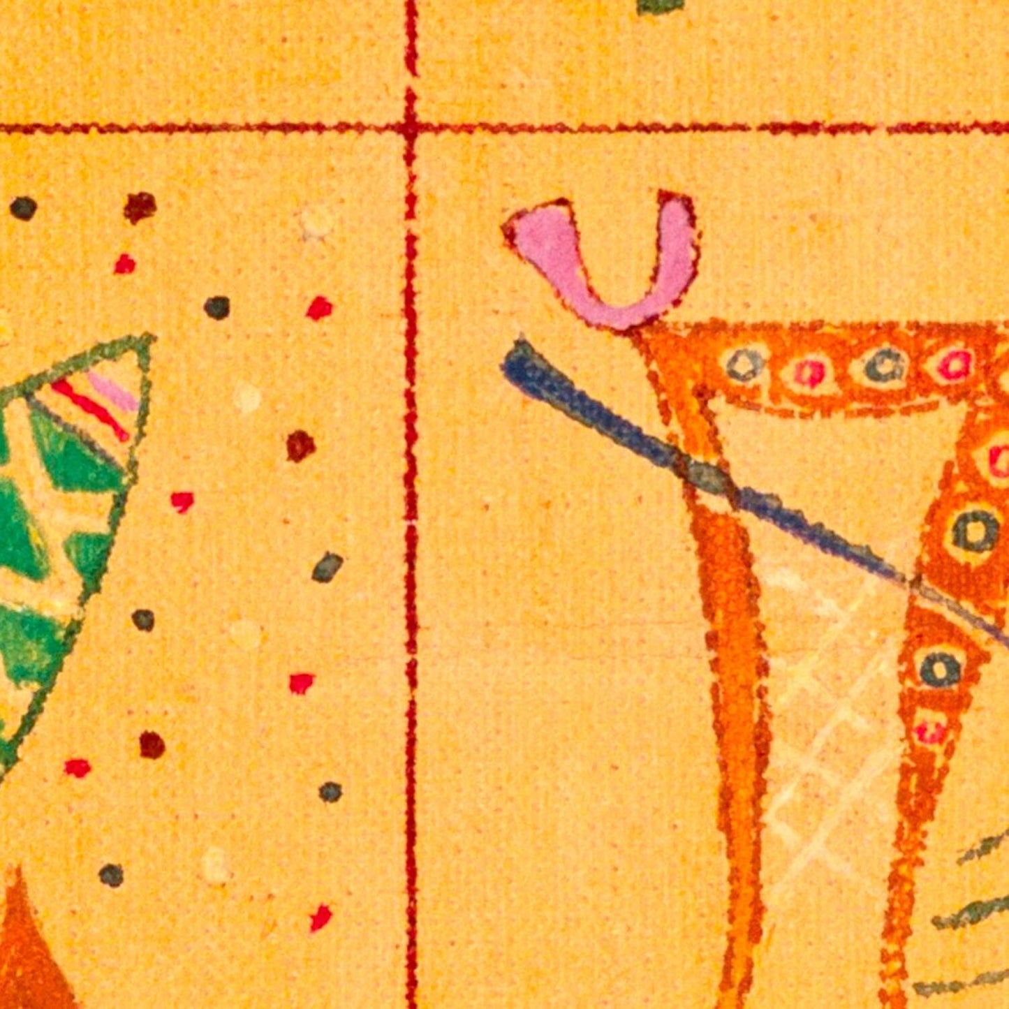detail of the fine art reproduction from the centre