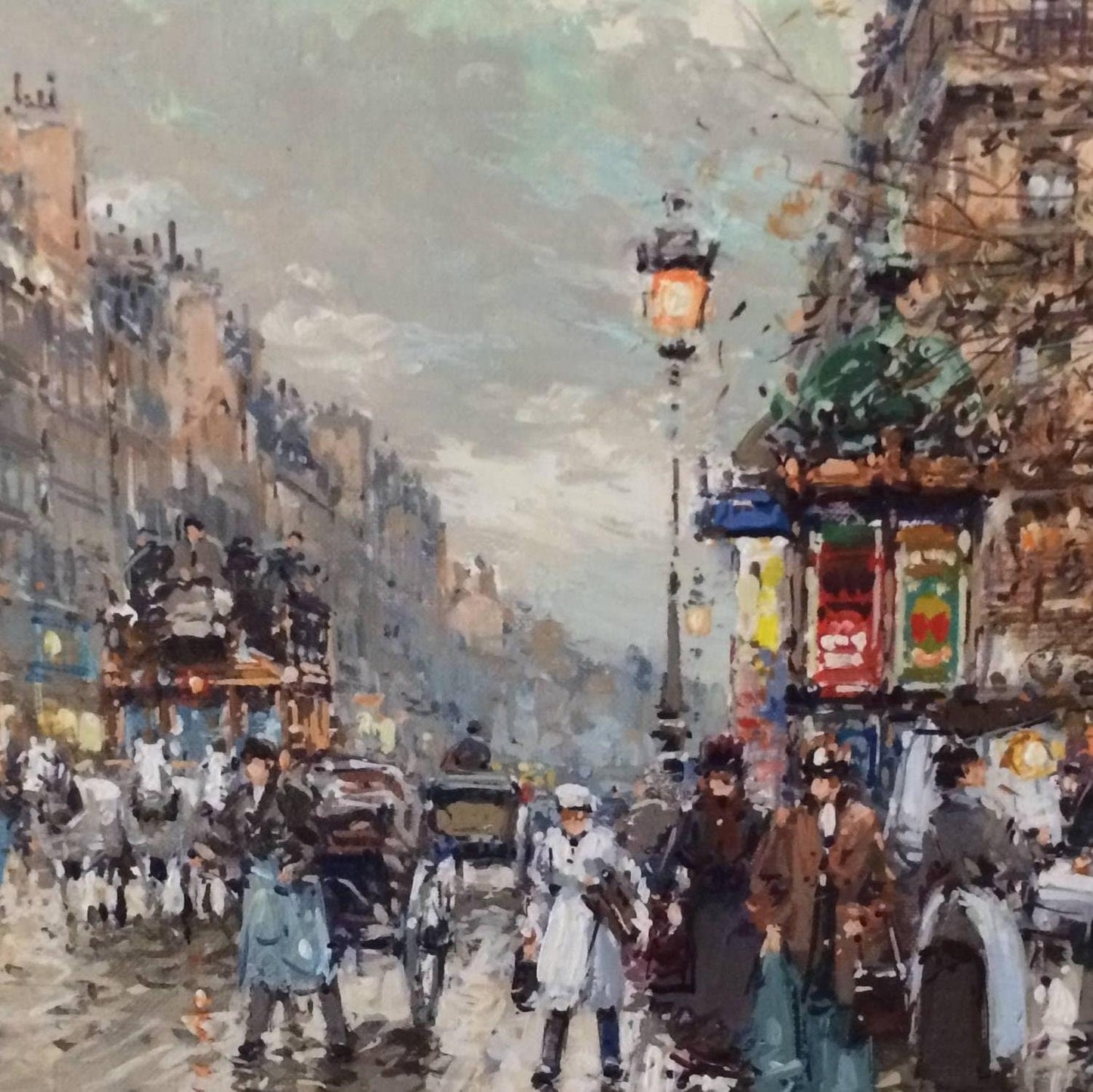 detail of the fine art reproduction from the centre