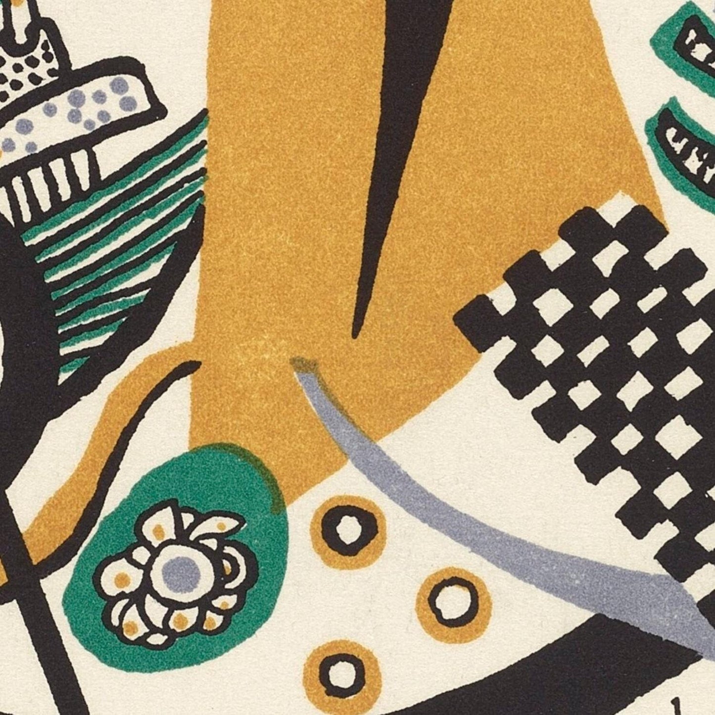 detail of the fine art reproduction from the centre