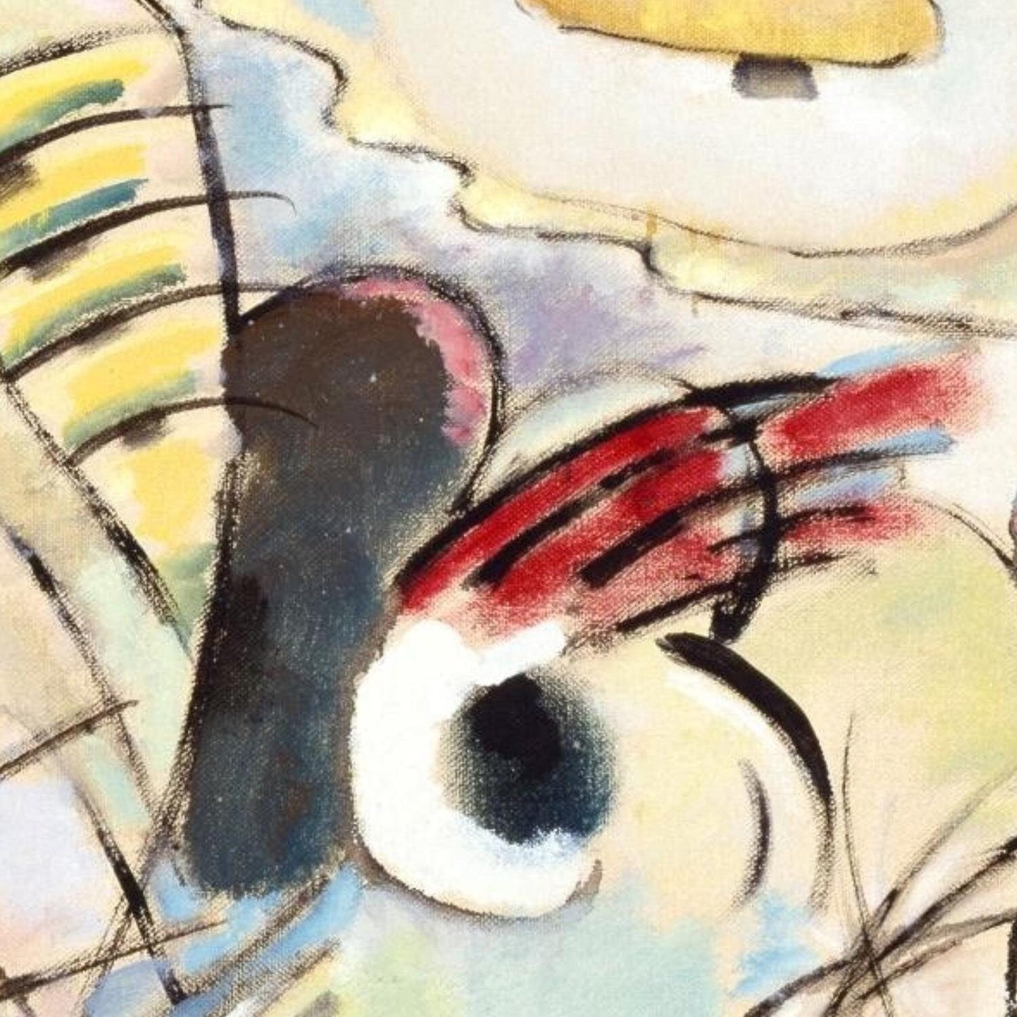 detail of the fine art reproduction from the centre