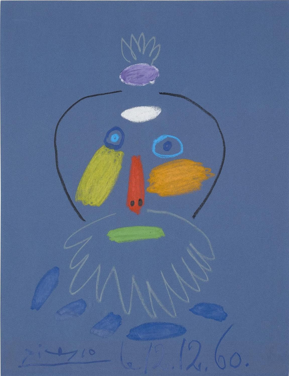 detail of the fine art reproduction from the centre
