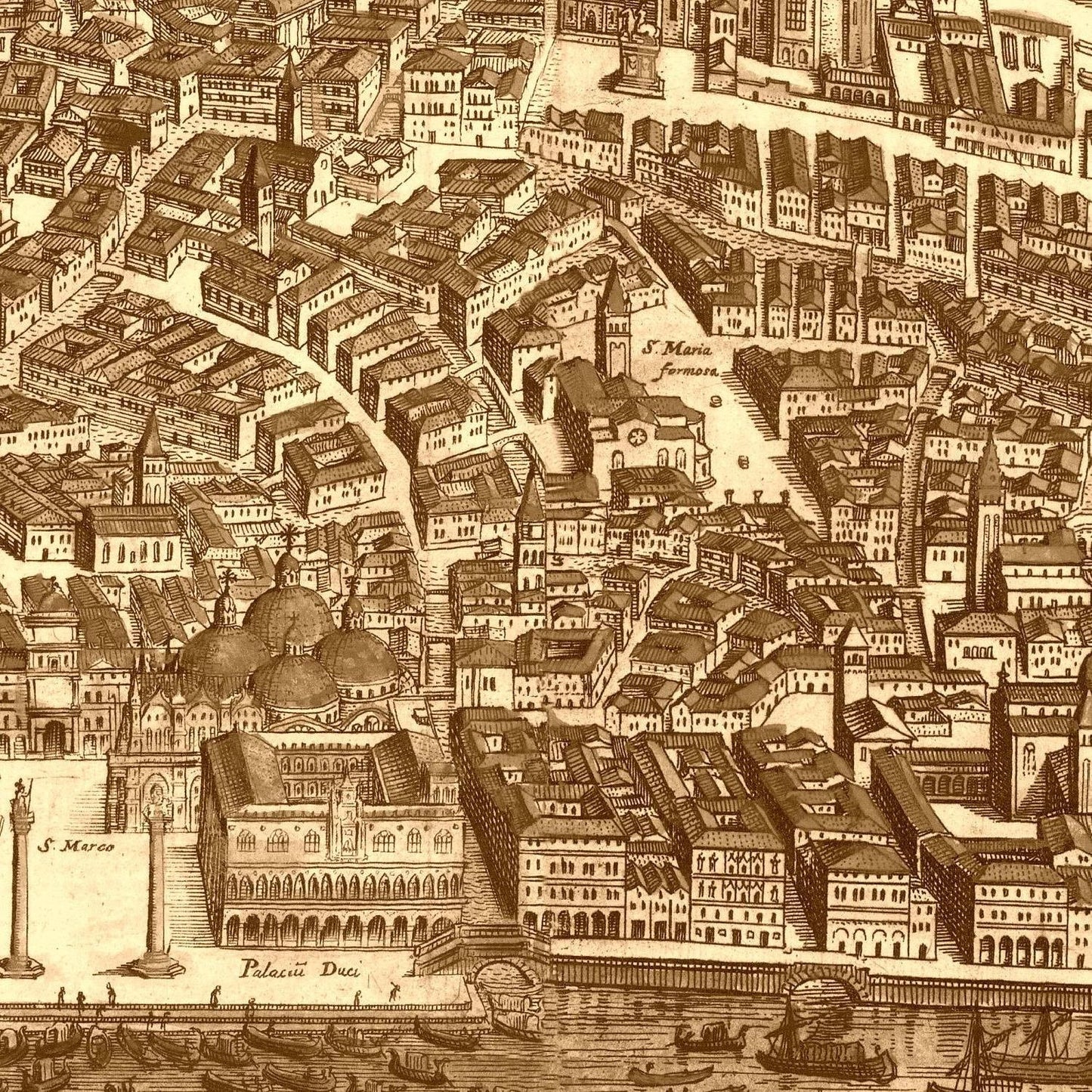 detail of the map from the centre