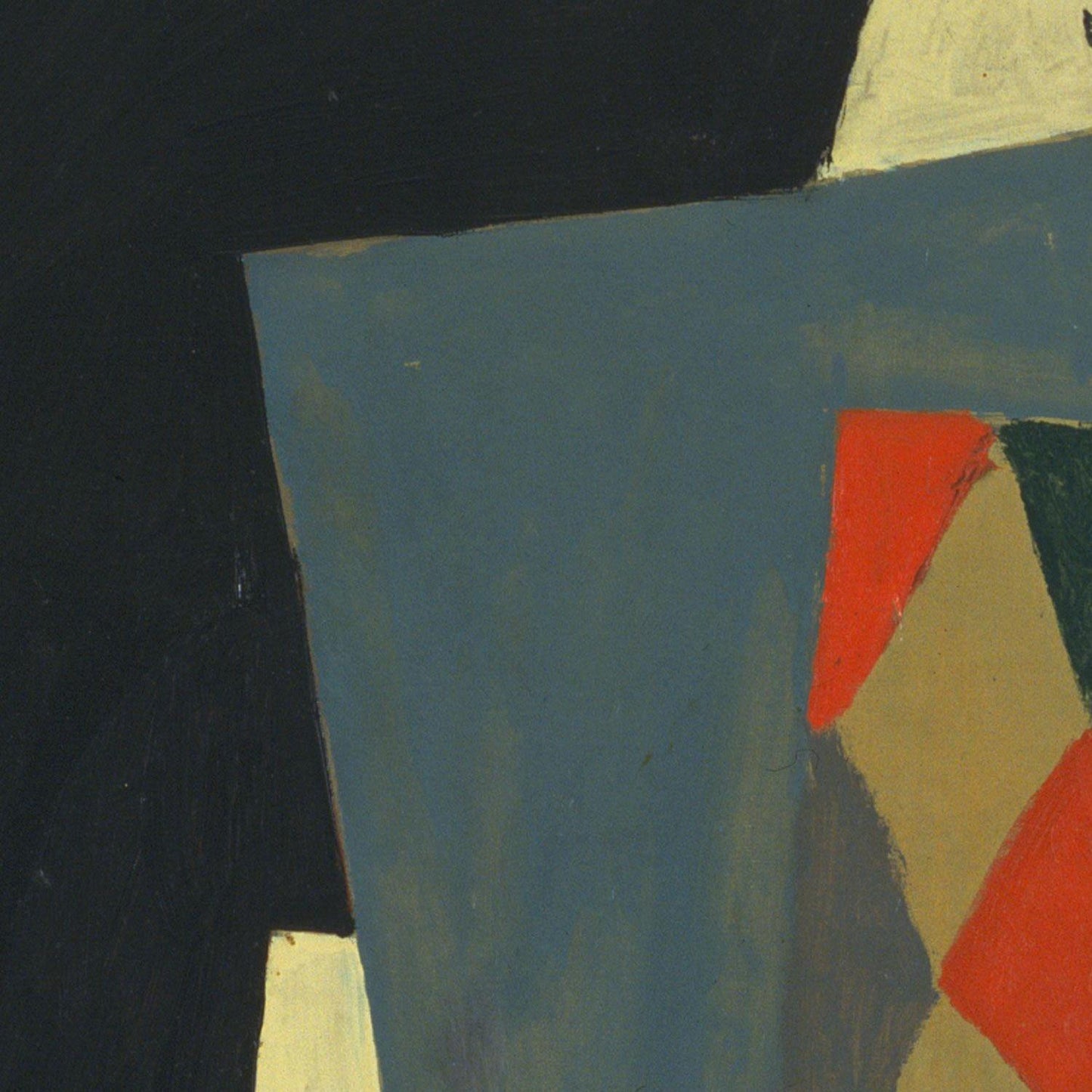 detail of the fine art reproduction from the centre left