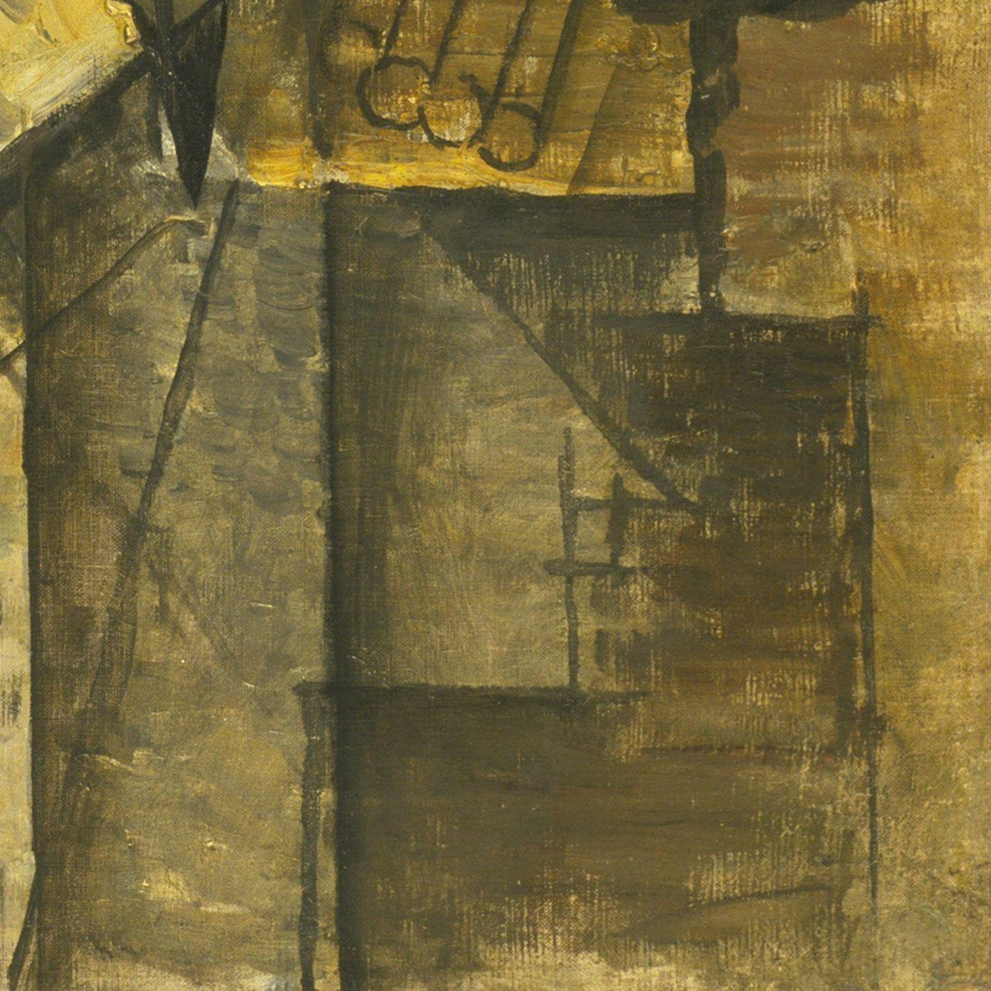 detail of the fine art reproduction from the bottom right corner