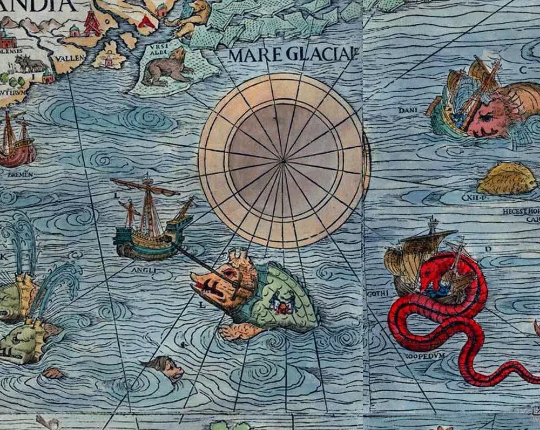 detail of the map from the top left corner