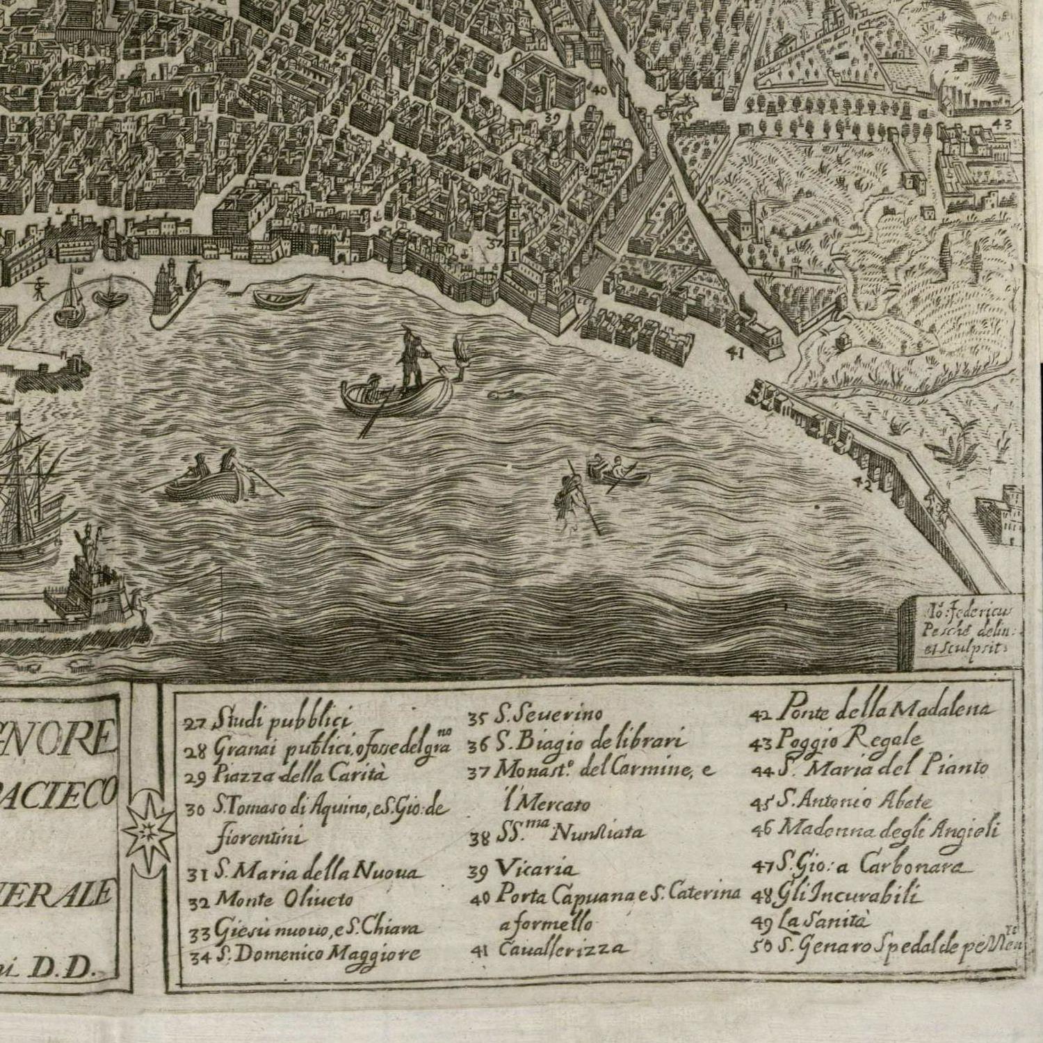 detail of the map from the top right corner