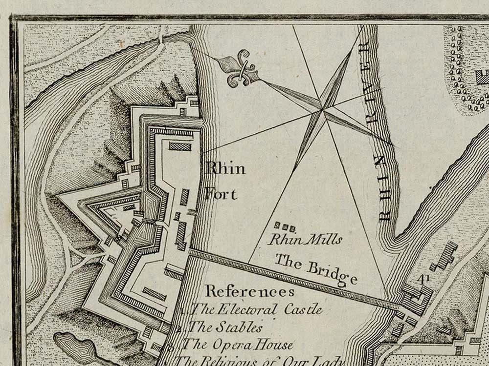 detail of the map from the top left corner