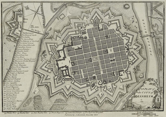 presentation of the map reproduction without a frame