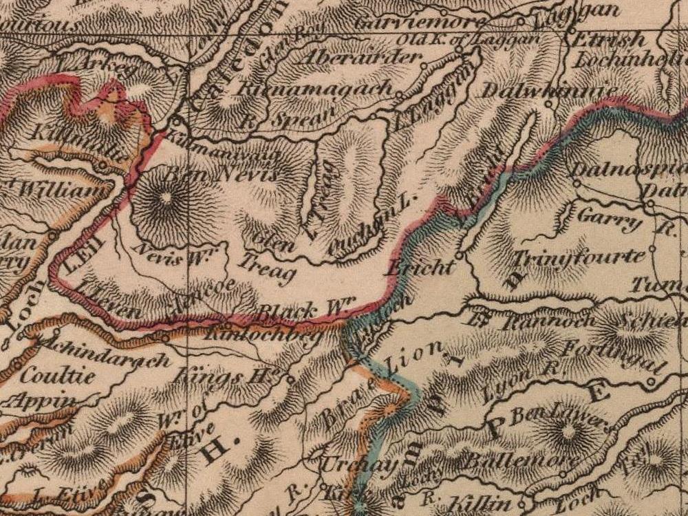 detail of the map from the centre 