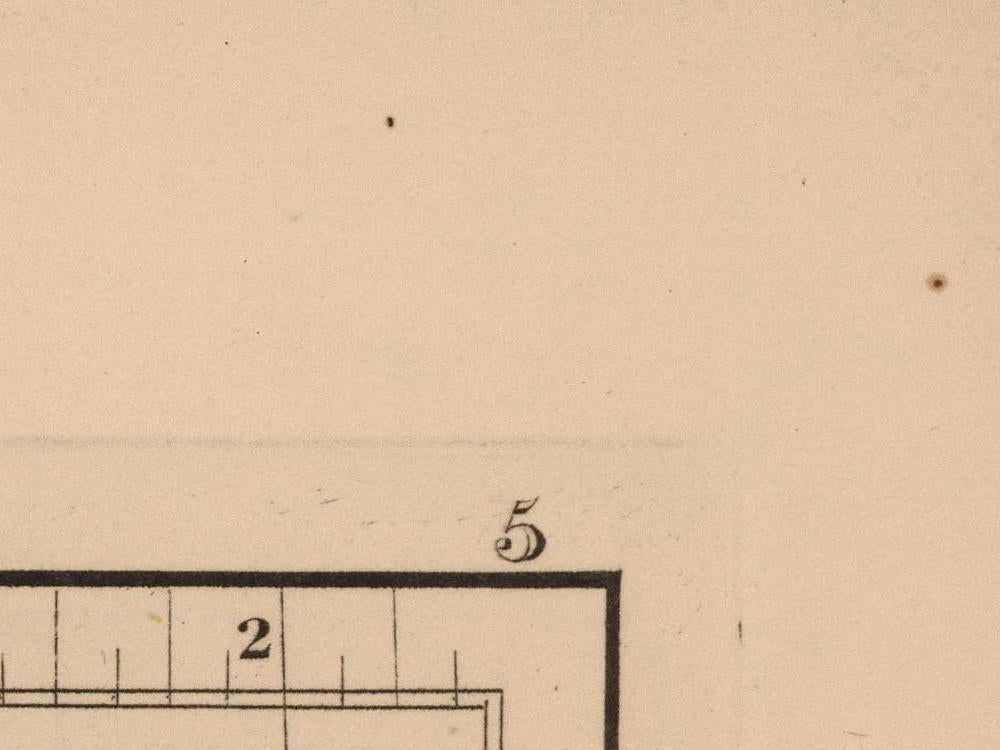 detail of the map from the top right corner