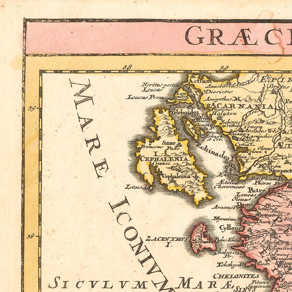 detail of the map from the top left corner