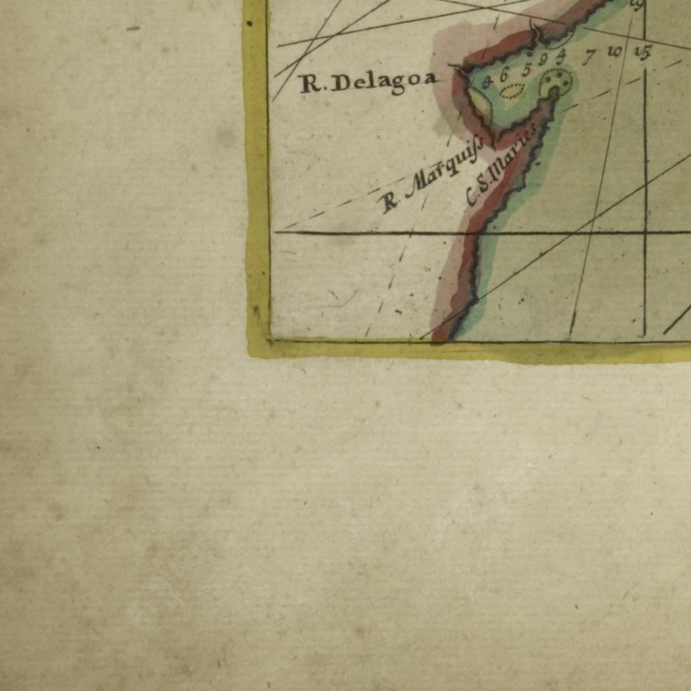 detail of the map from the bottom left corner