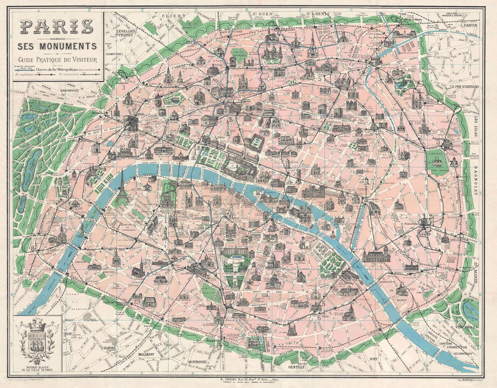 presentation of the map reproduction without a frame