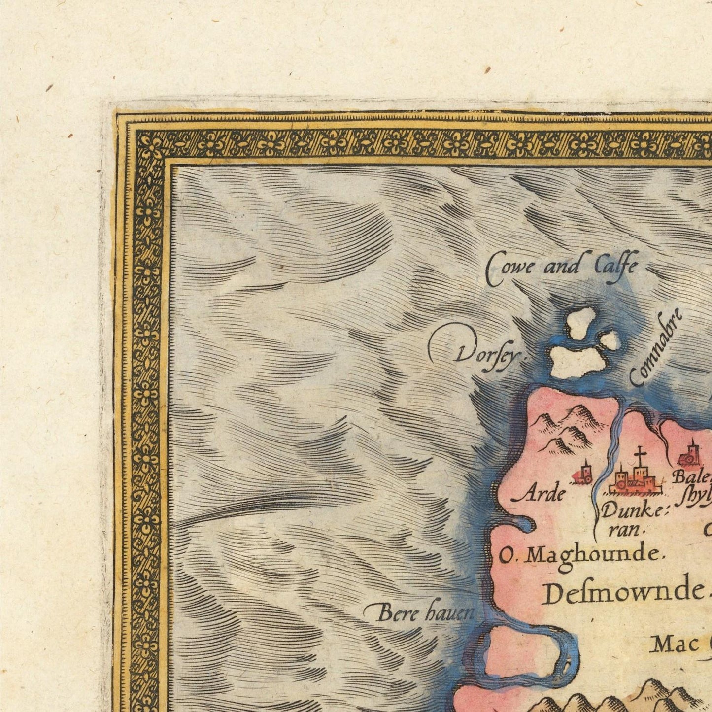 detail of the map from the top left corner