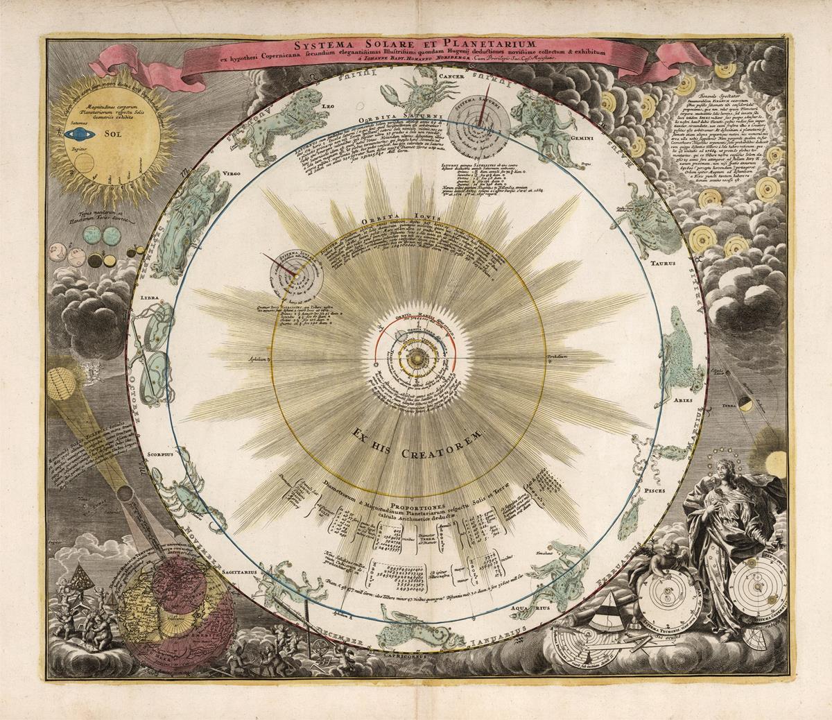 presentation of the map reproduction without a frame