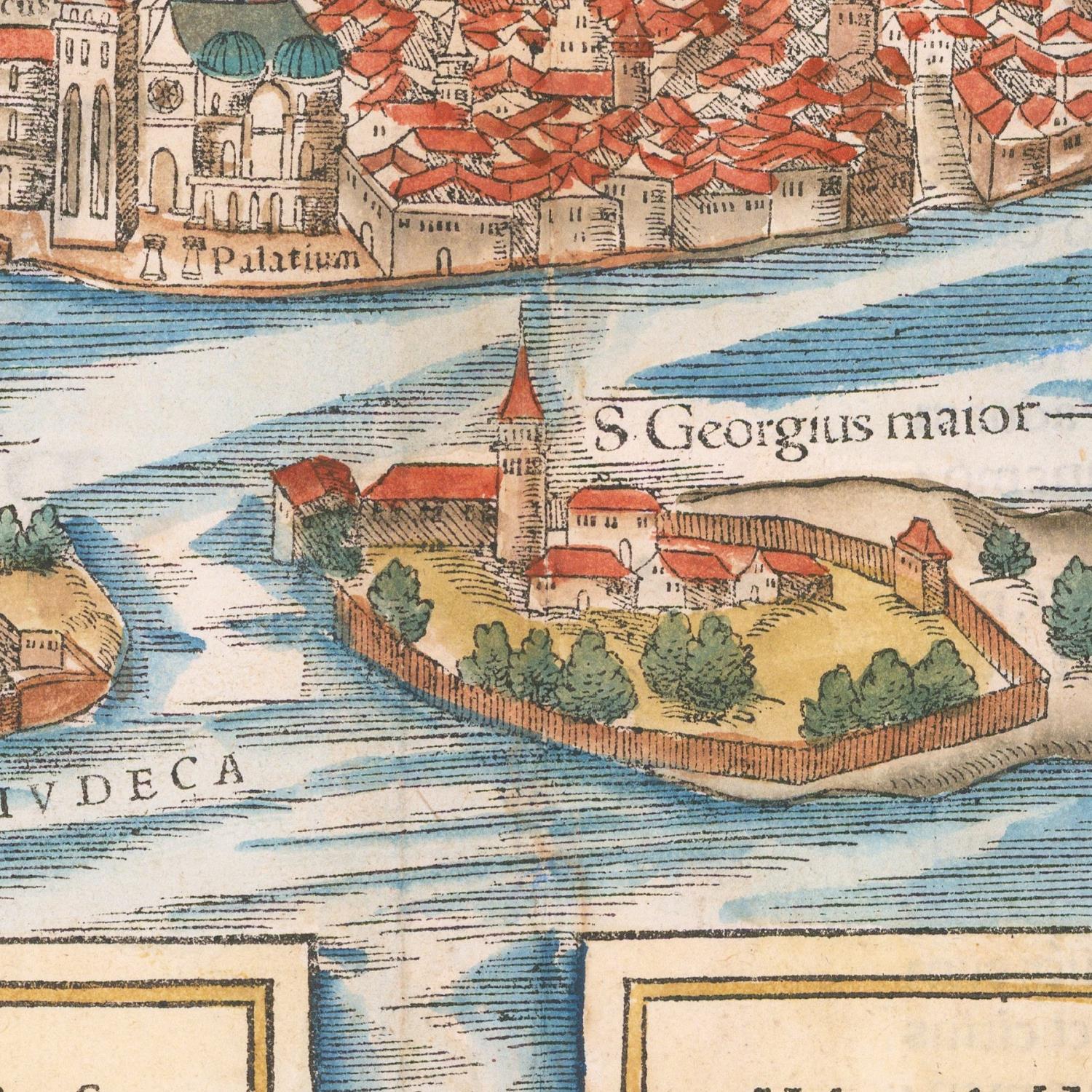 detail of the map from the centre 